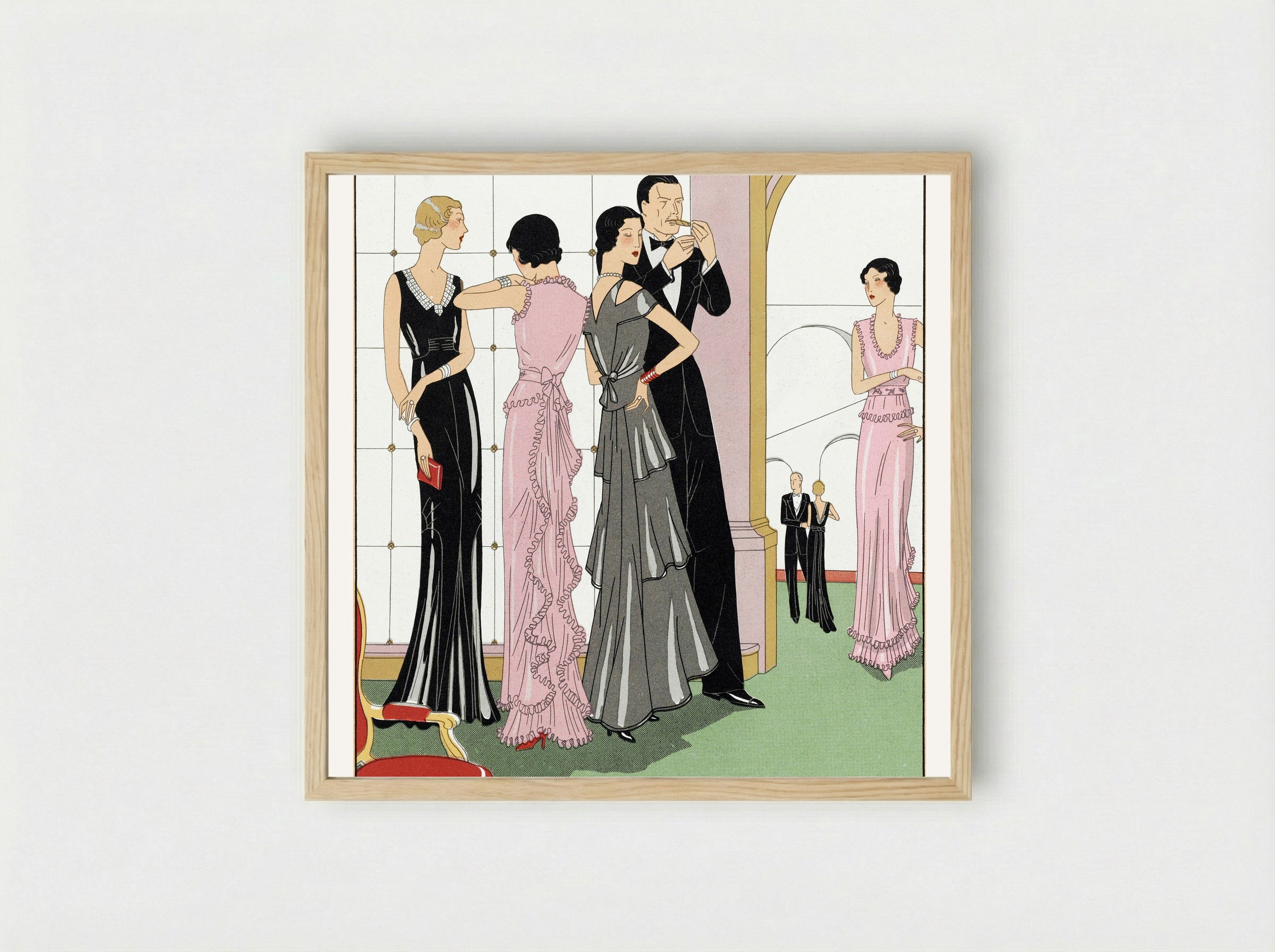 Evening Wears - Martial et Armand - Framed Print Wood