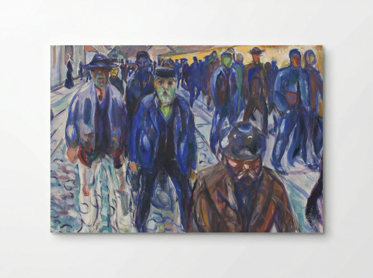 Workers on Their Way Home - Edvard Munch - Poster