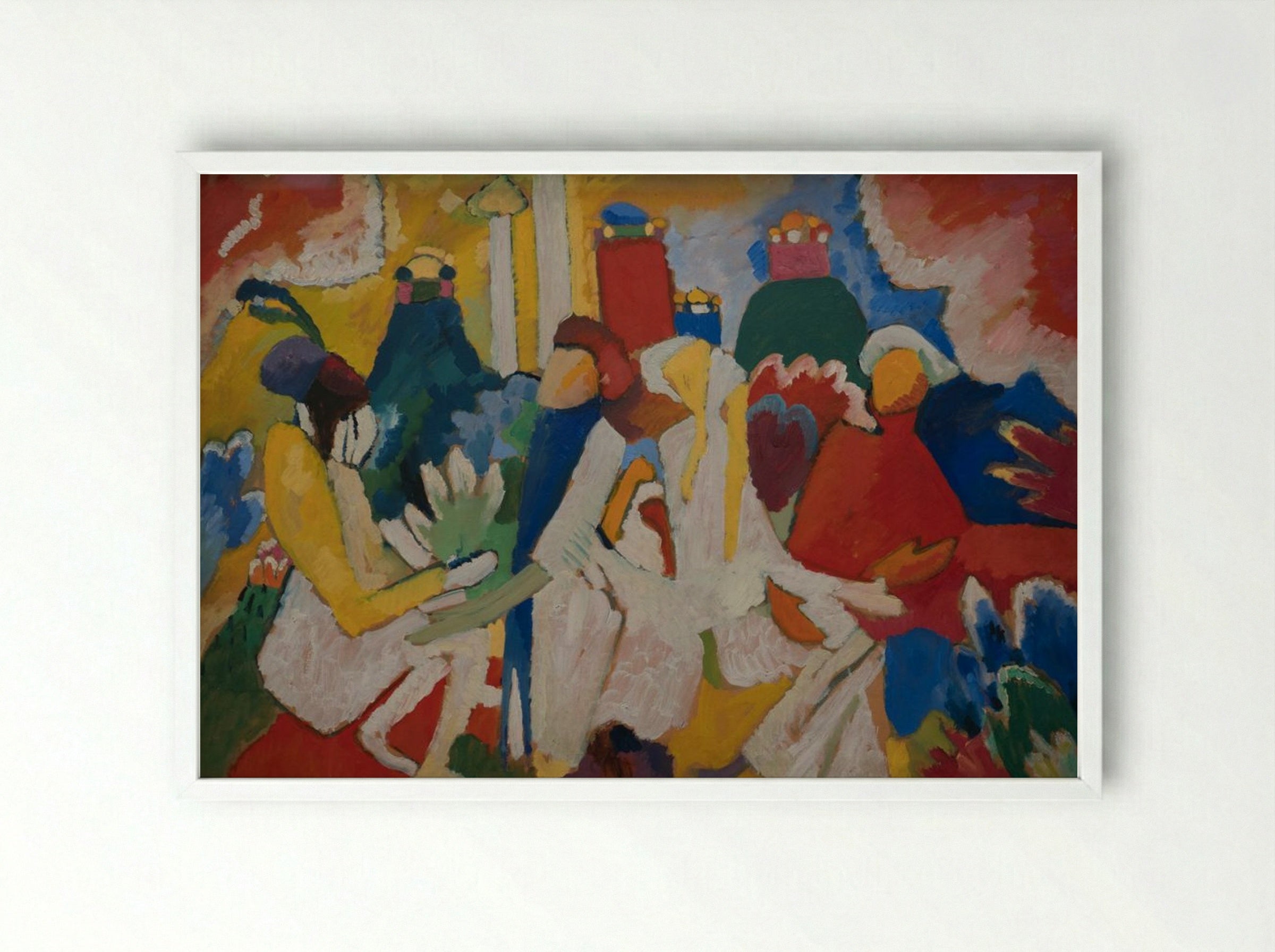 Oriental - Wassily Kandinsky - Framed Print White