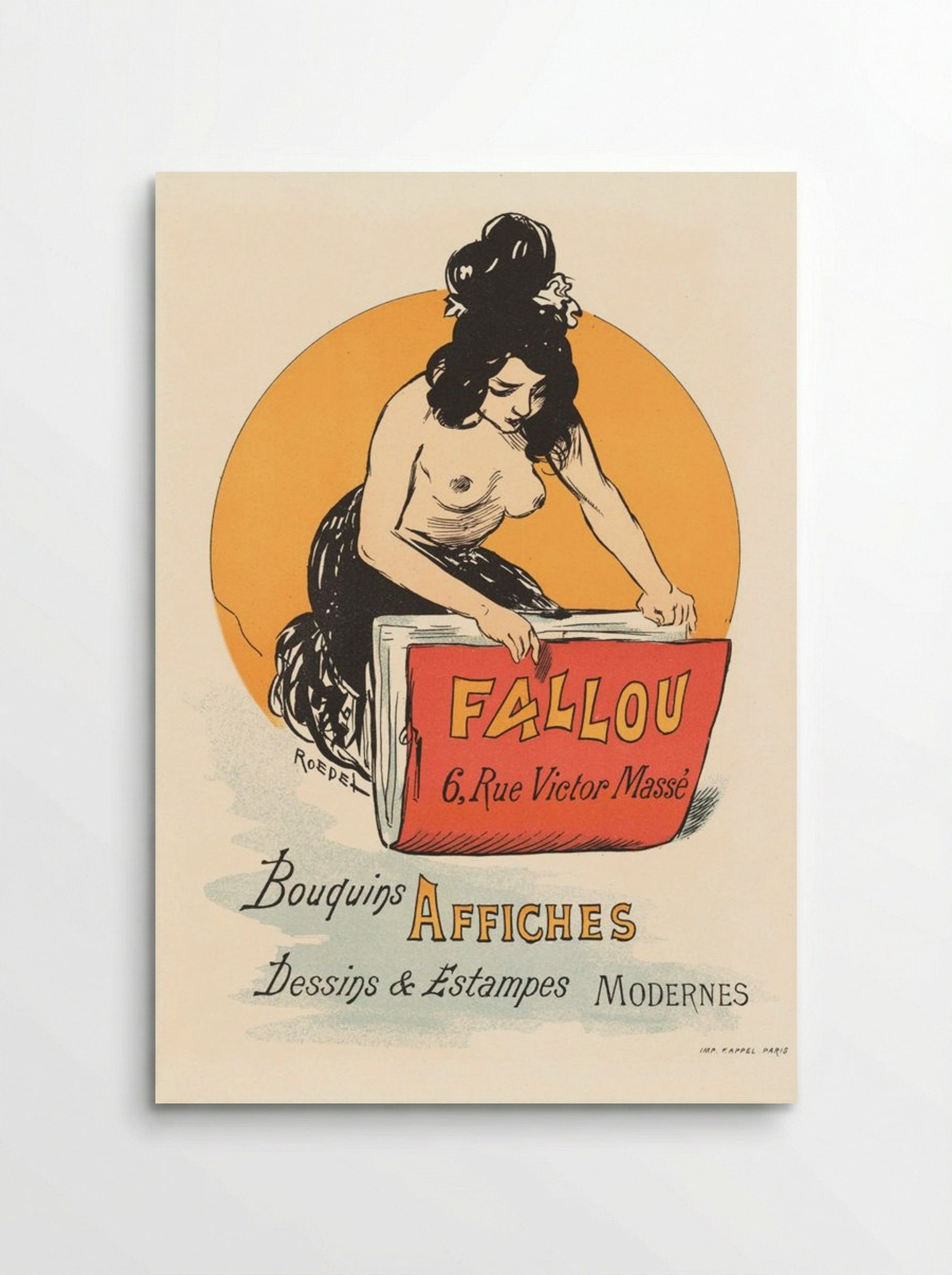 Affiche pour Book- en Prenthandel Fallou te Parijs - Roedel - Poster