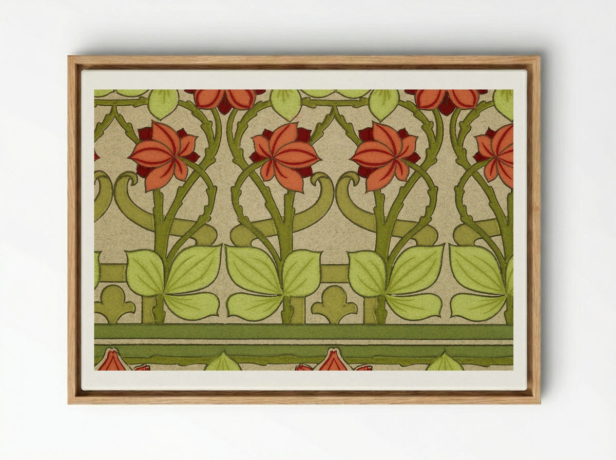 Frieze and Border - S.A. Maxwell - Framed Canvas Wood
