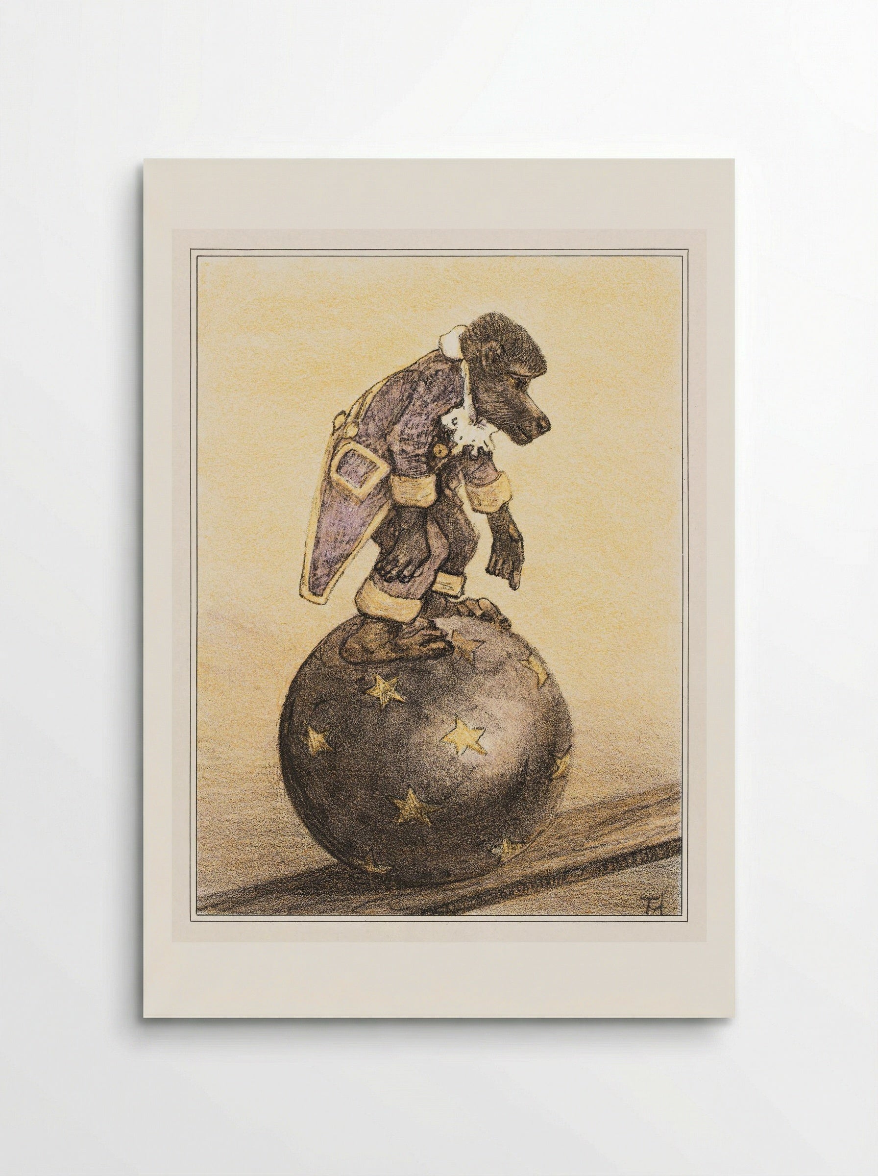 Aap op bal (Monkey on a Ball) - Theo van Hoytema - Poster