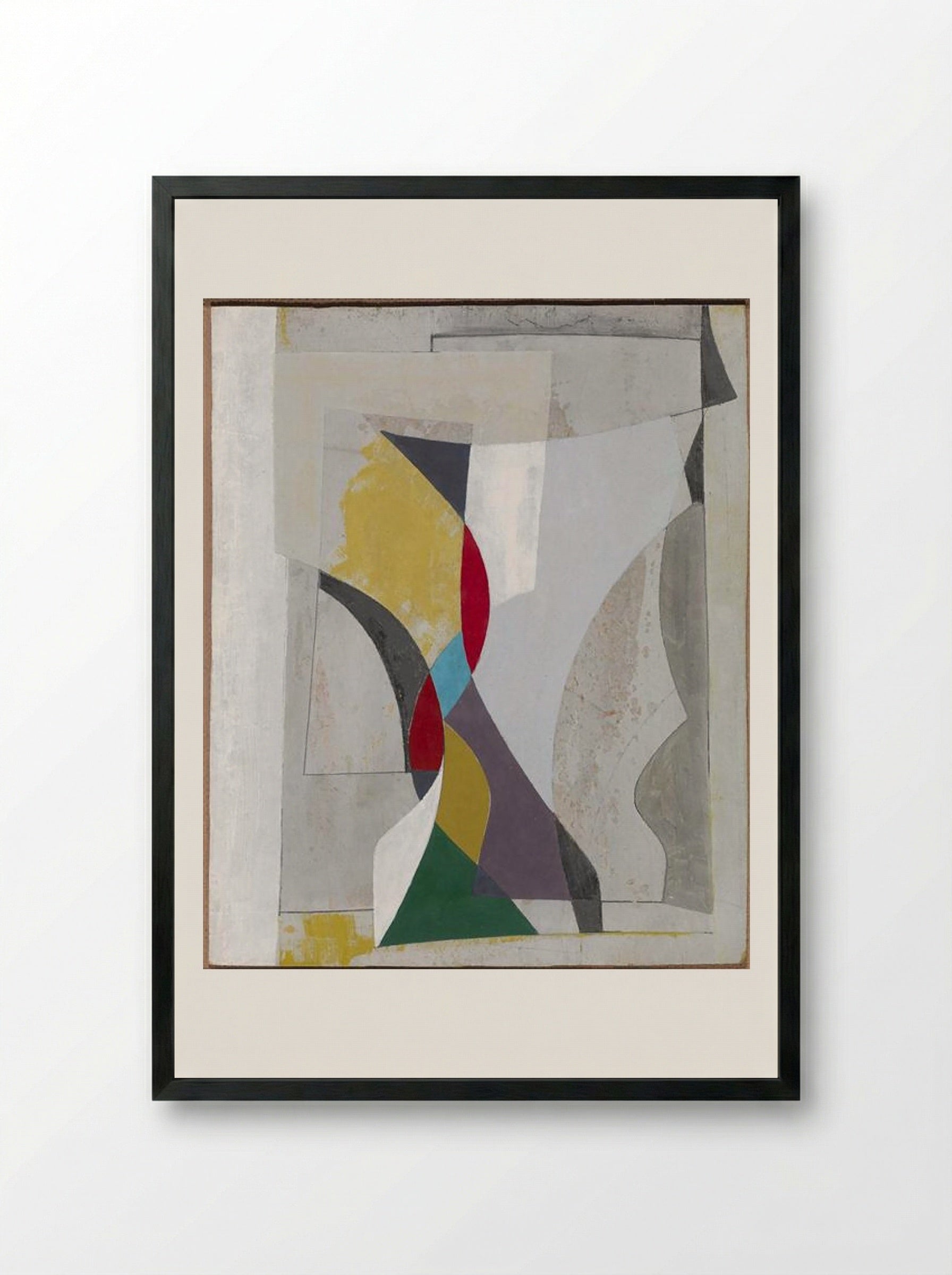 Feb 55 (Ben Nicholson) - Ben Nicholson - Framed Print Black