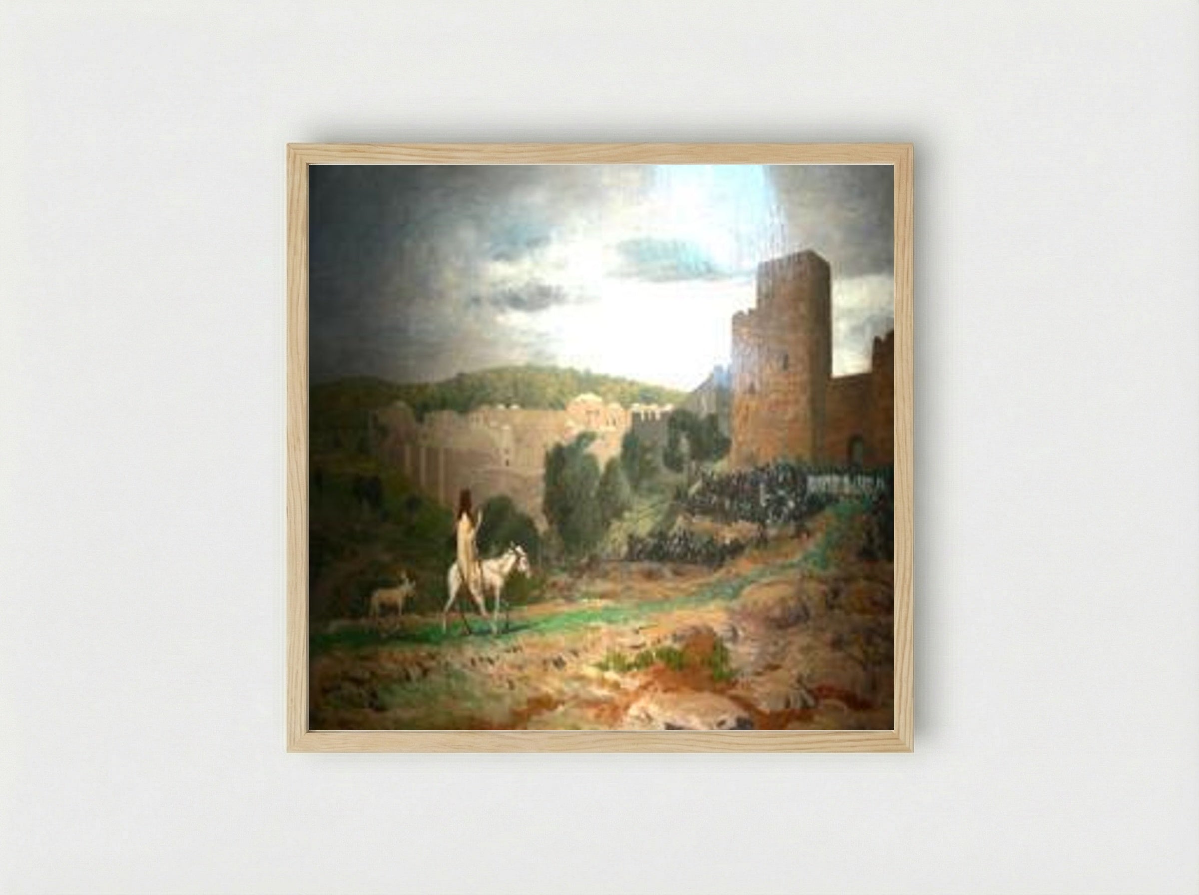 Entry of Christ into Jerusalem - Jean-Léon Gérôme - Framed Print Wood