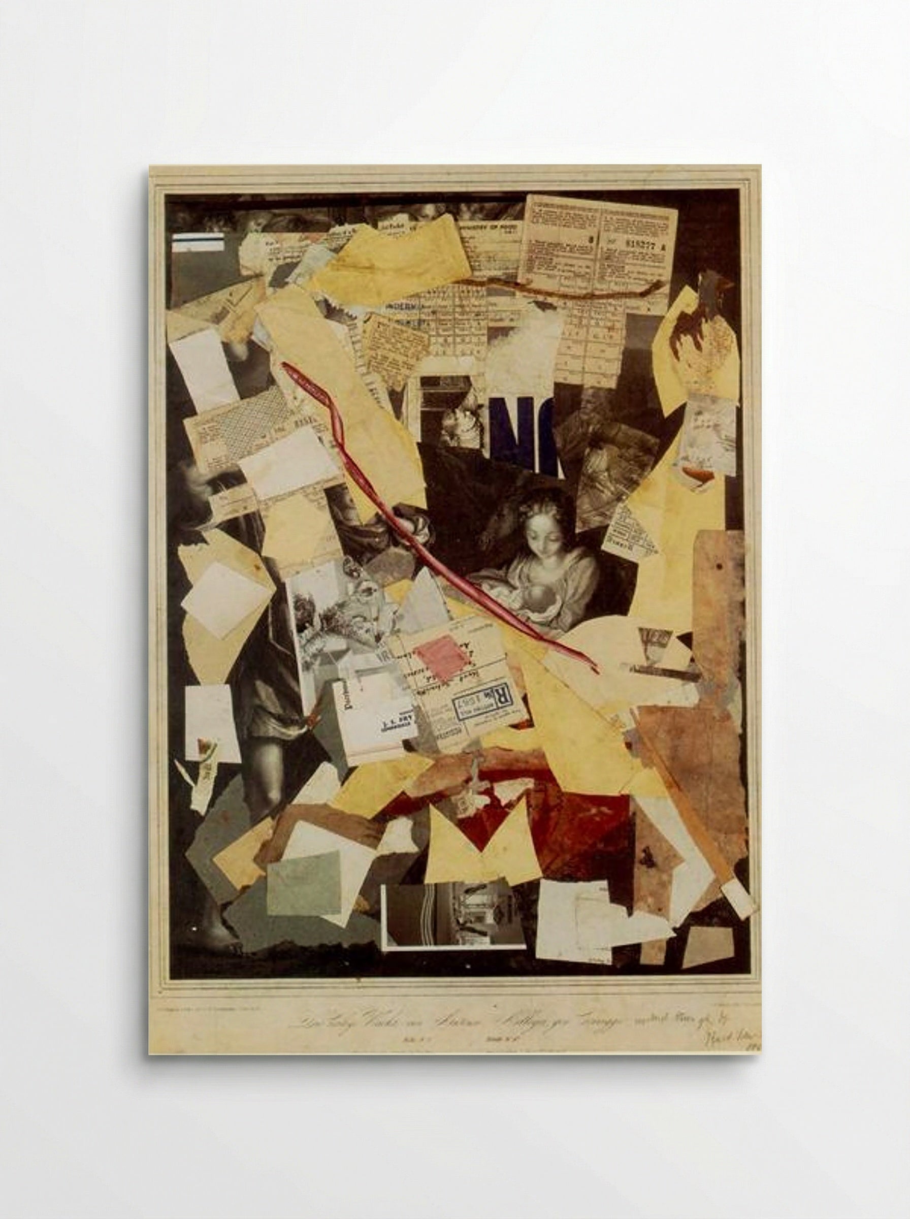 The Holy Night by Antoni Allegri, known as Correggio... (Kurt Schwitters) - Kurt Schwitters - Poster