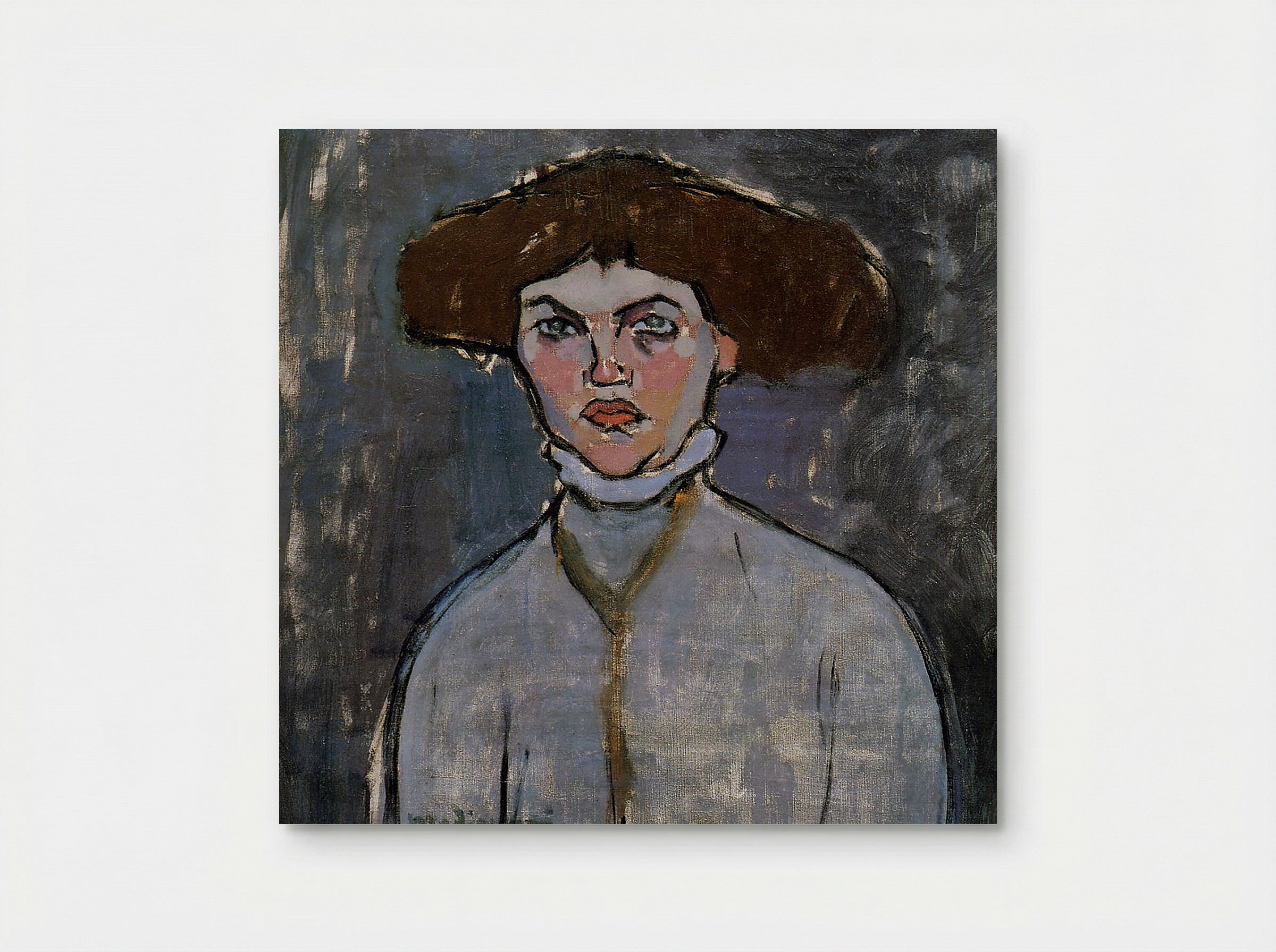Head of a Young Woman - Amedeo Modigliani - Poster