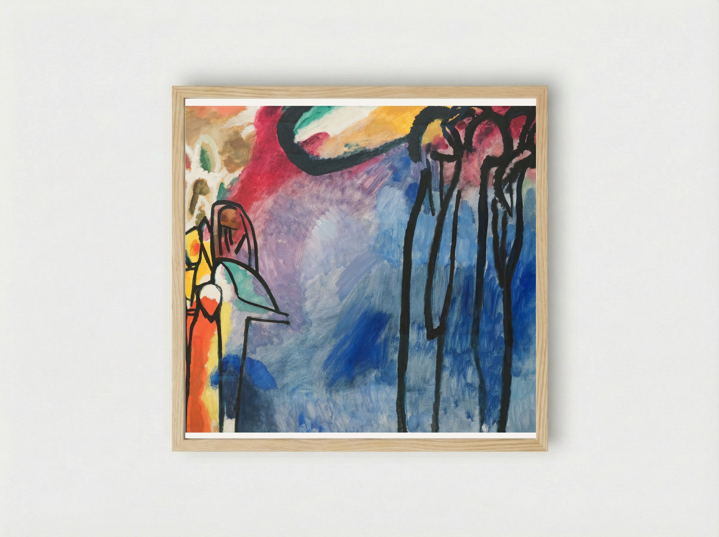 Improvisation 19 - Wassily Kandinsky - Framed Print Wood