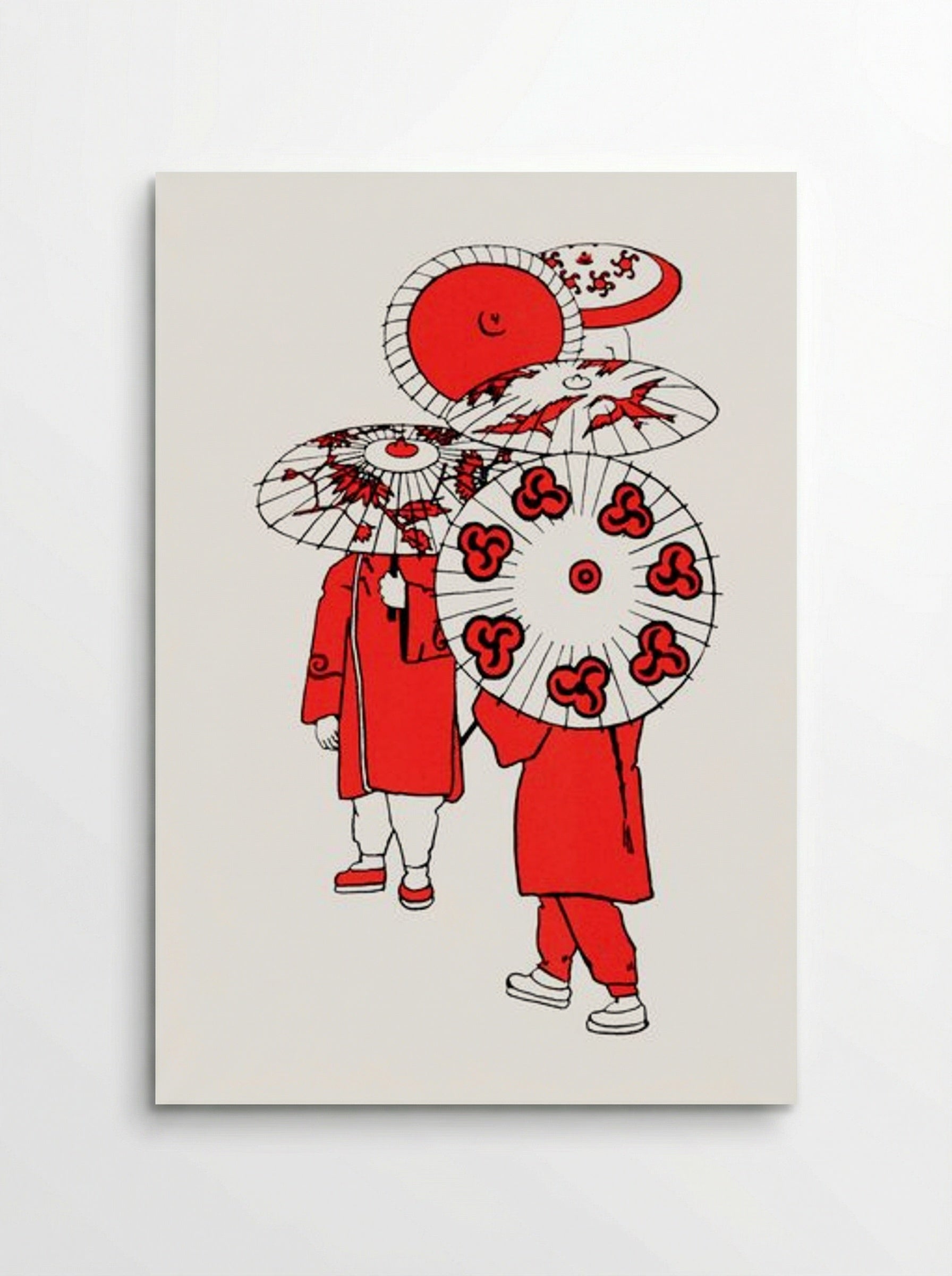 Oriental Umbrellas - Mary Audubon Post - Poster