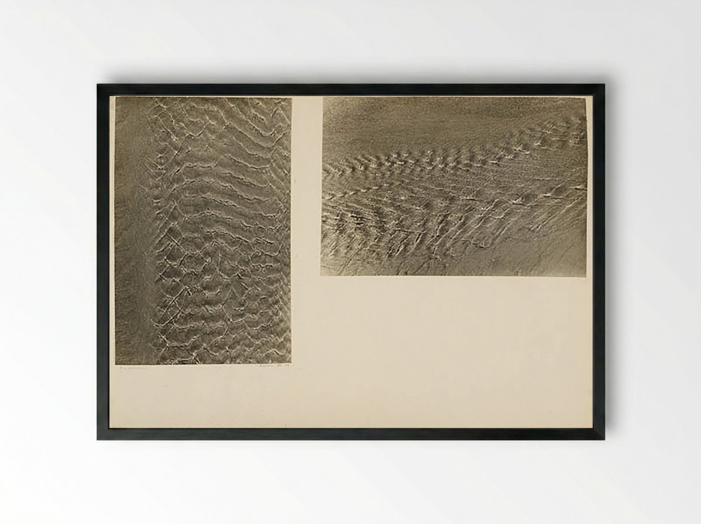 Brackish Water, Biarritz VIII - Fine Art Print - Framed Print Black