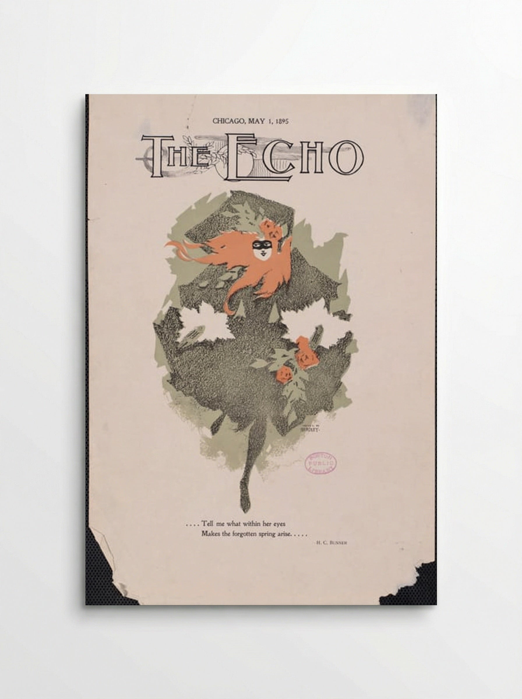 The Echo, Chicago, May 1, 1895 - Will H. Bradley - Poster