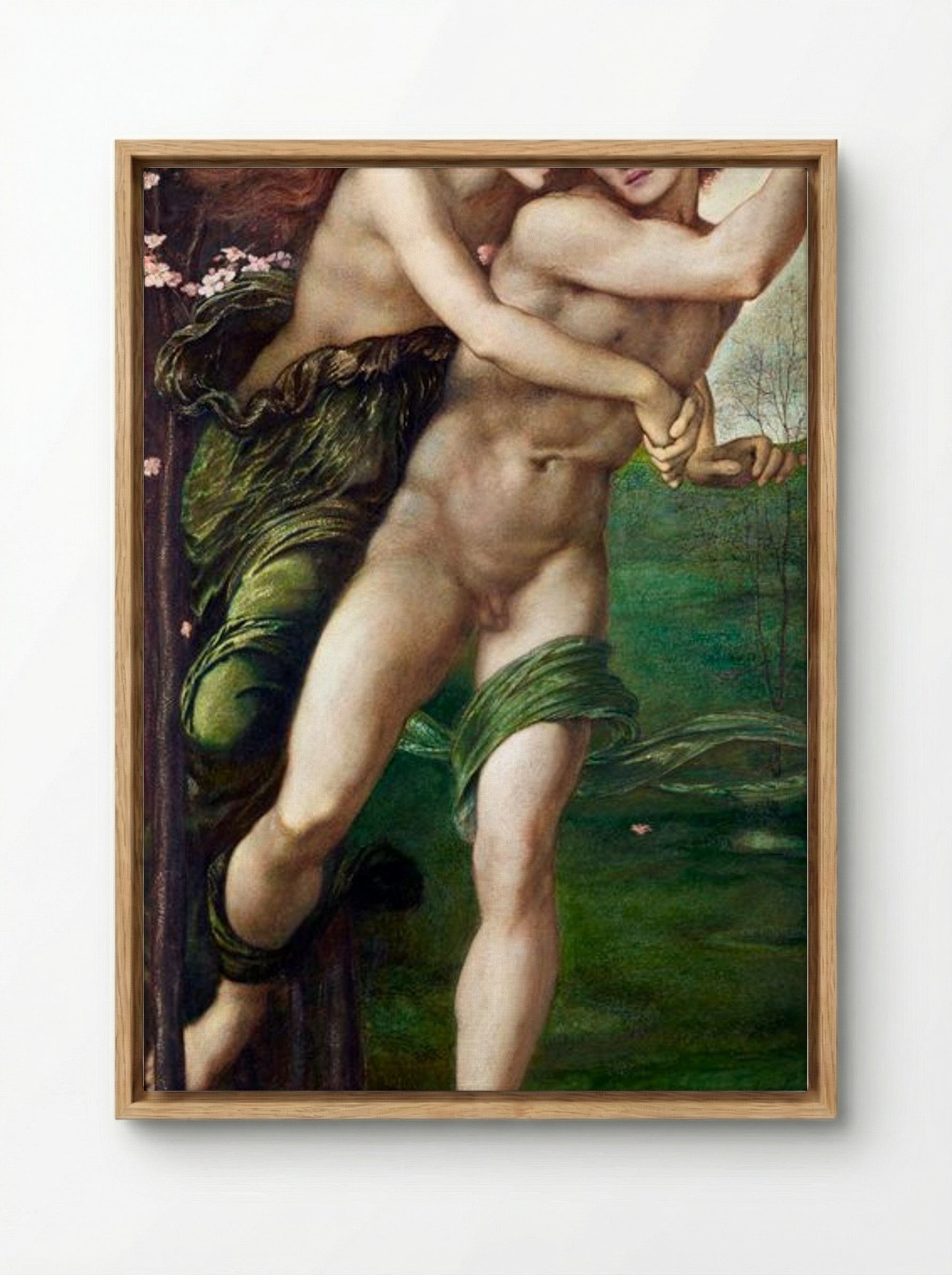 Phyllis and Demophoon - Edward Burne-Jones - Framed Canvas Wood