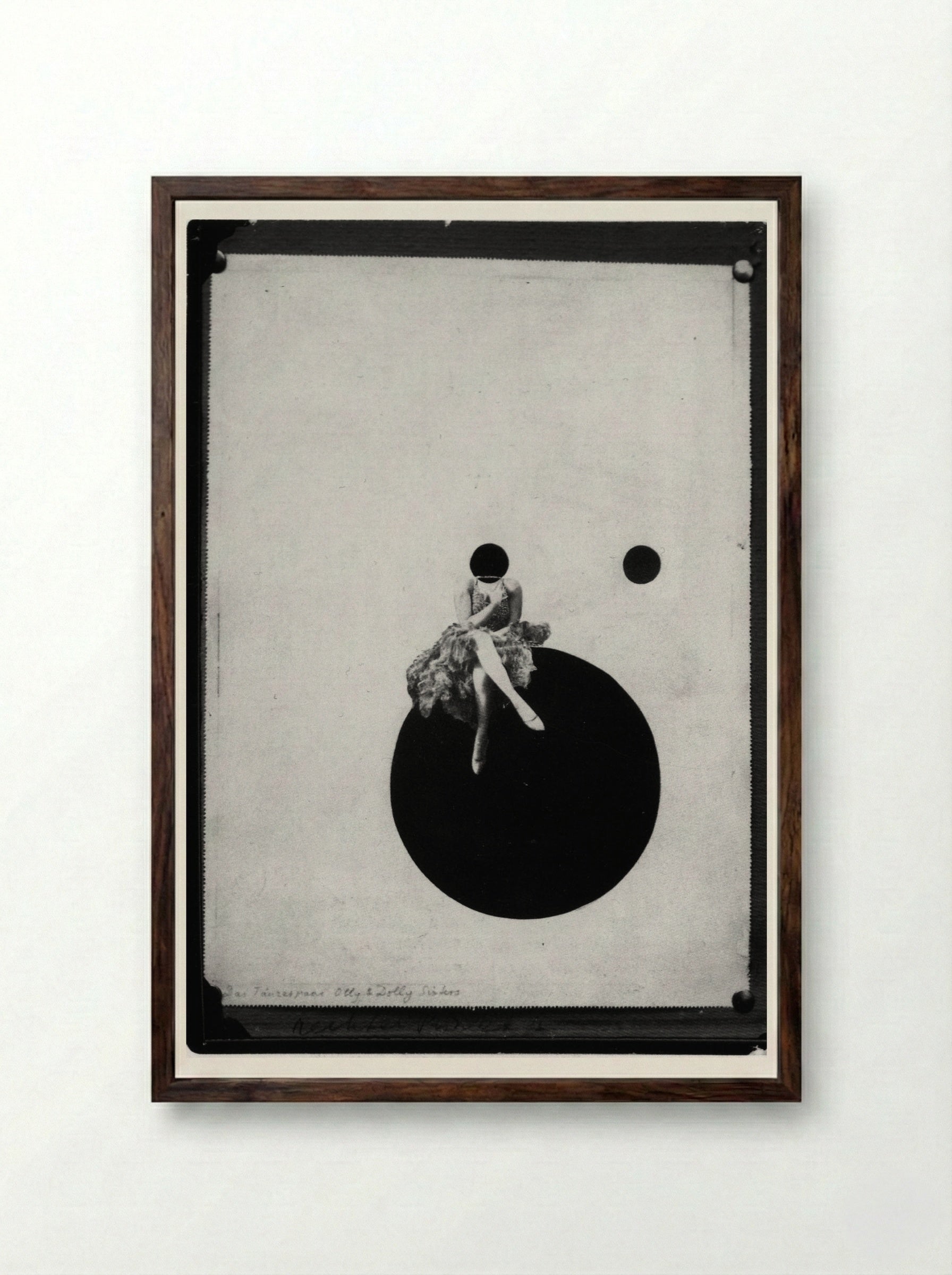 The Olly and Dolly Sisters - László Moholy-Nagy - Framed Print Dark Wood