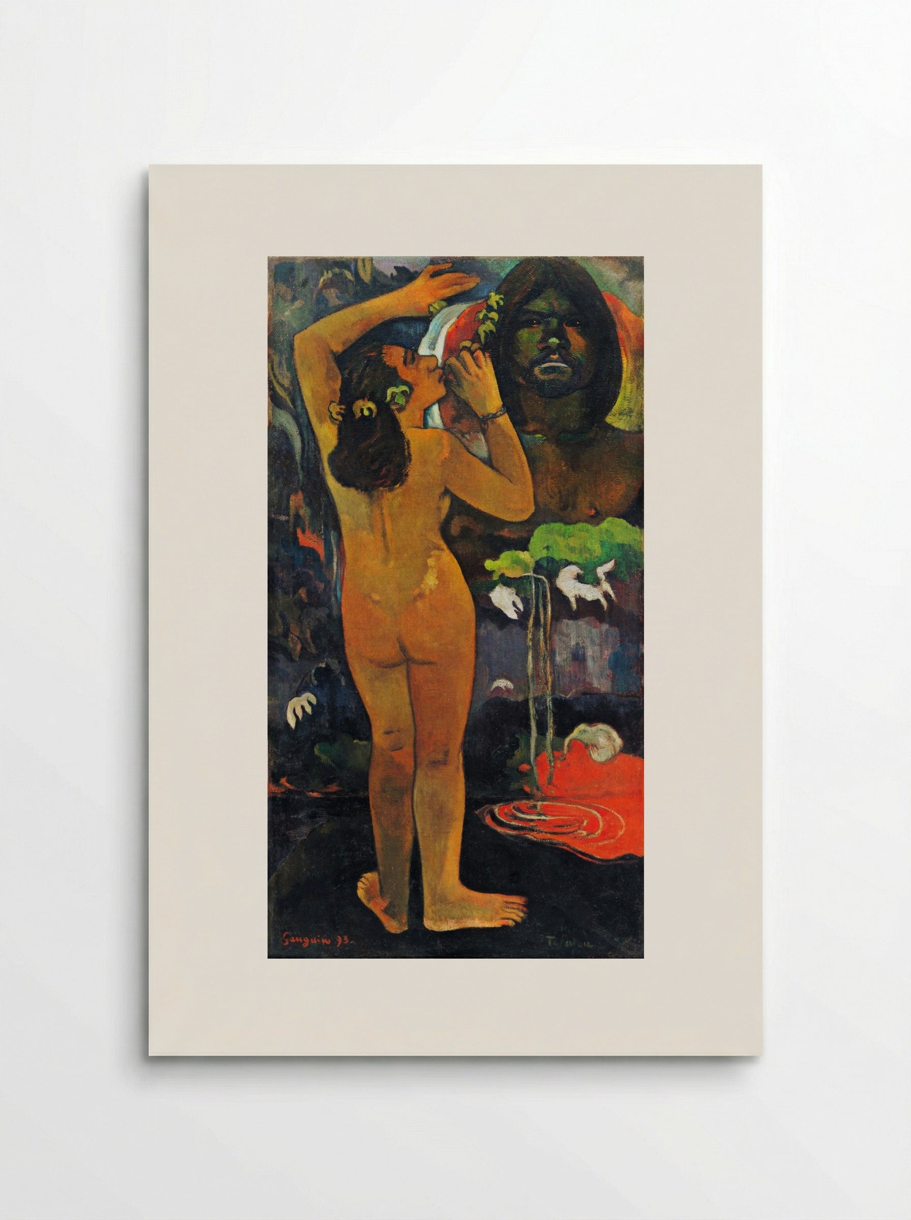 The Moon and the Earth (Hina tefatou) - Paul Gauguin - Poster