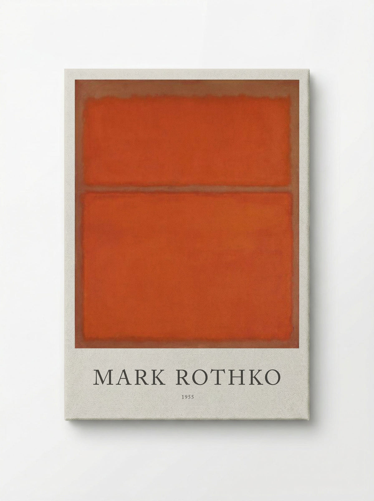 Untitled (Orange and Brown) - Mark Rothko - Canvas