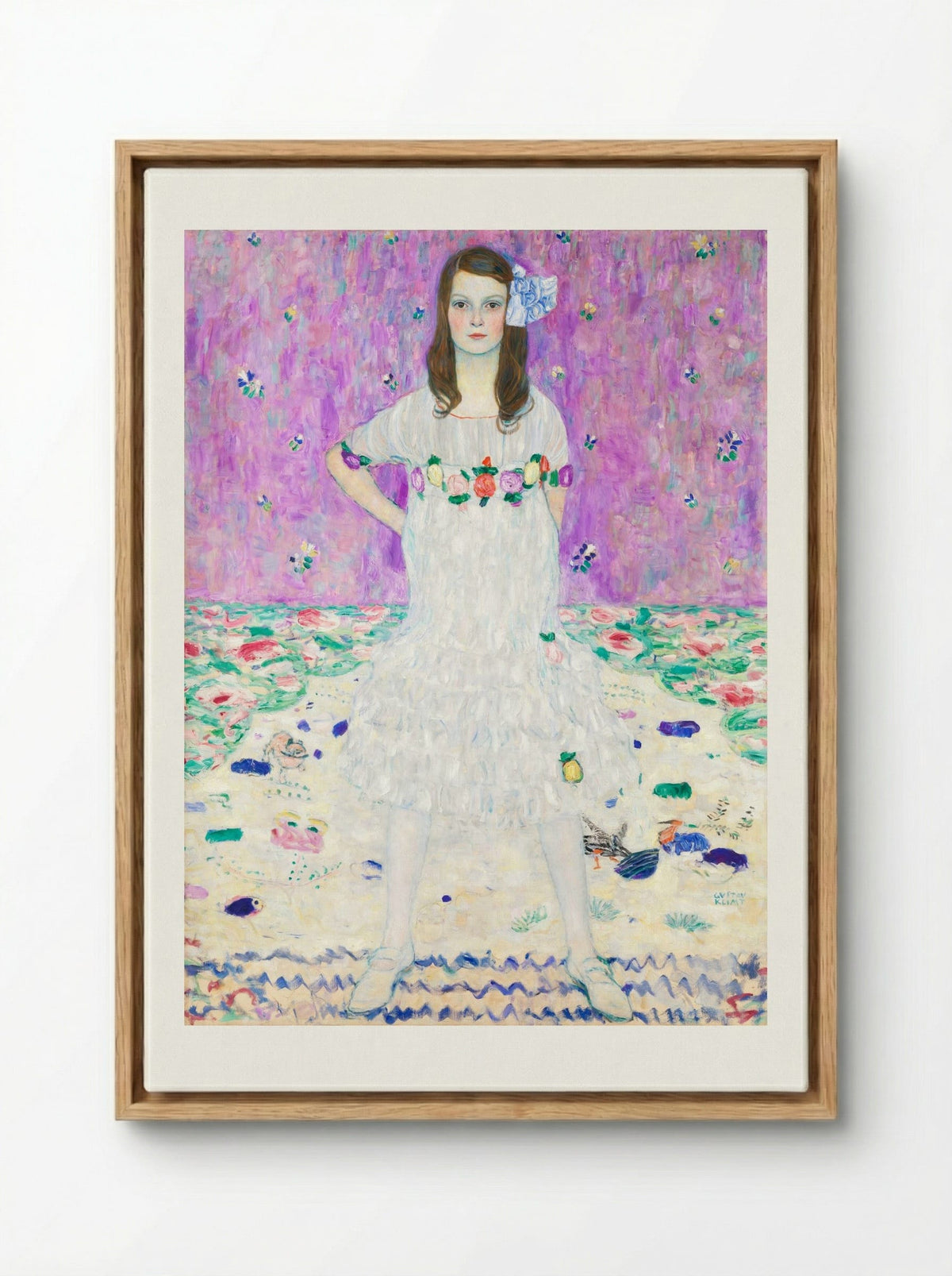 Mäda Primavesi - Gustav Klimt - Framed Canvas Wood