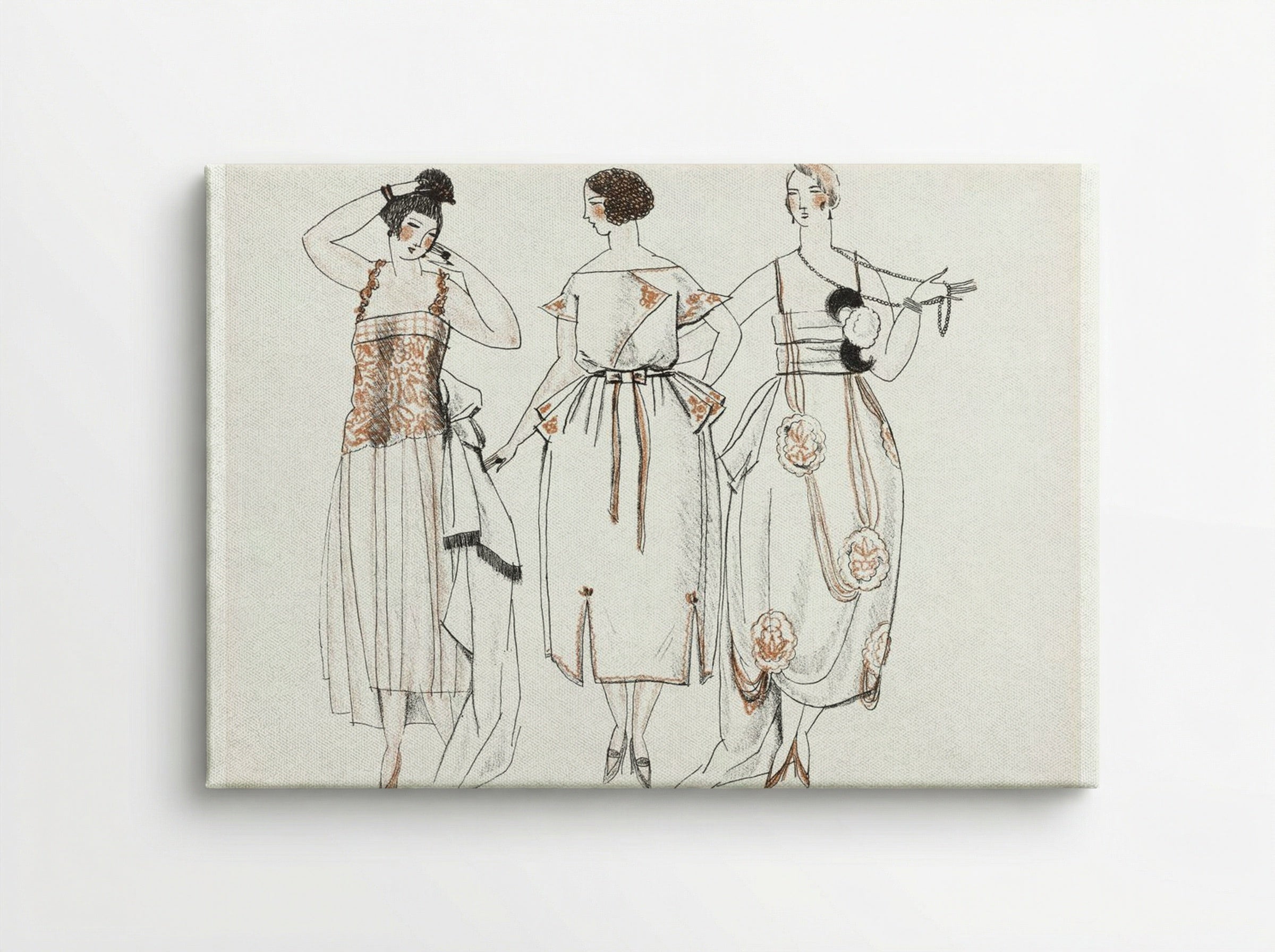 Dinner Gowns, 1920 - Mario Simon - Canvas