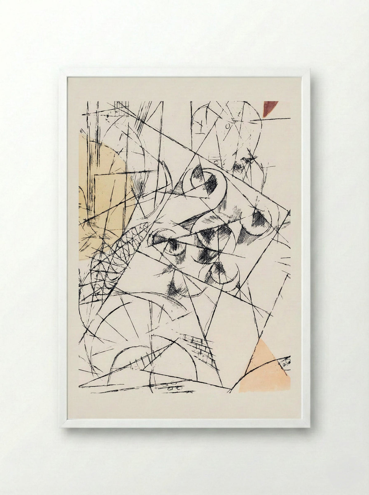 Hope and Destruction (Zerstörung und Hoffnung) - Paul Klee - Framed Print White