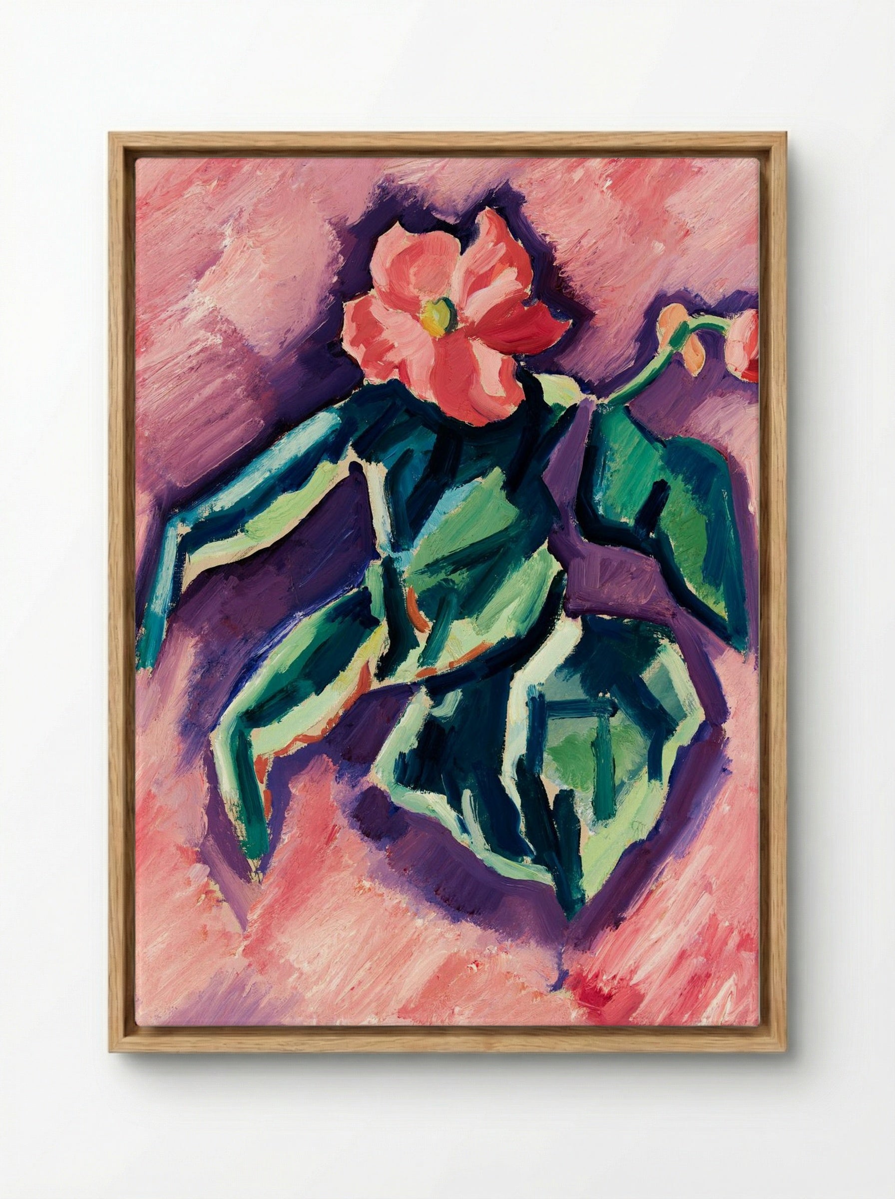 Pink Begonias - Marsden Hartley - Framed Canvas Wood