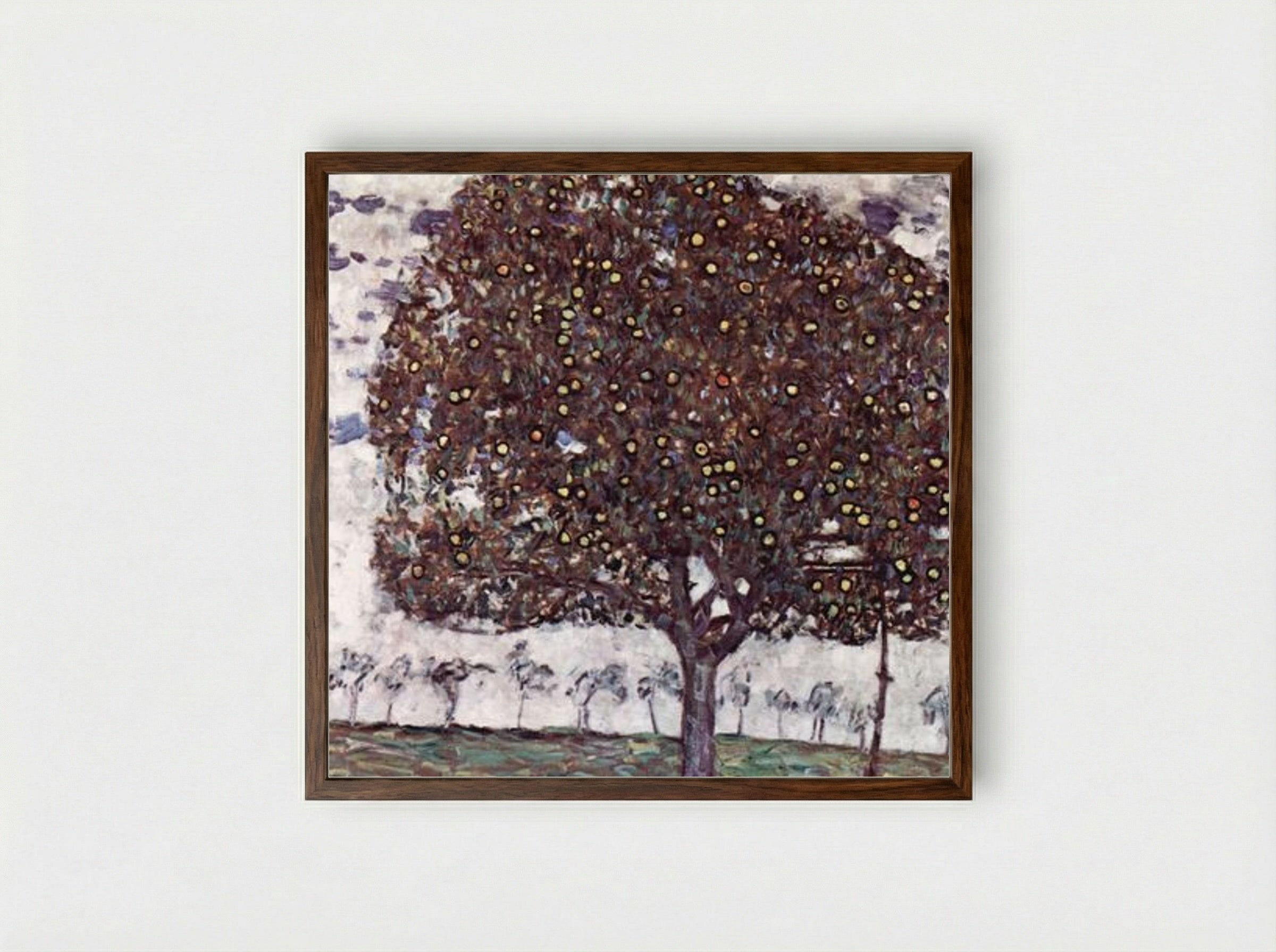 The Apple Tree I - Gustav Klimt - Framed Print Dark Wood