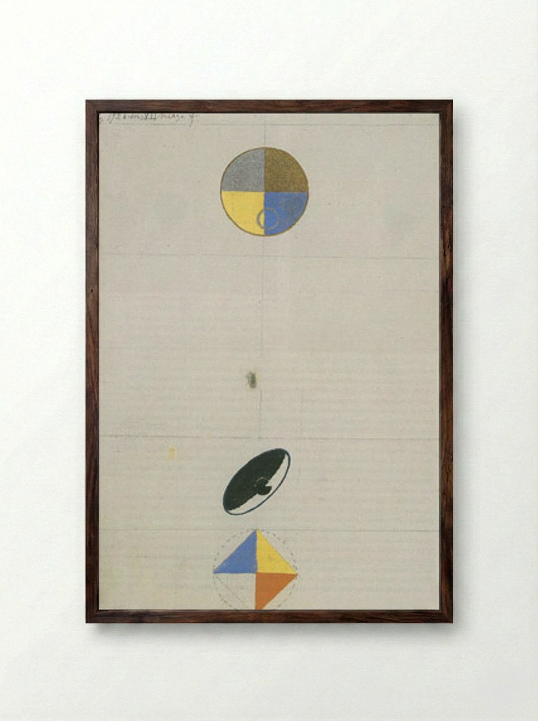 Series No. VII, No. 3f - Hilma af Klint - Framed Print Dark Wood