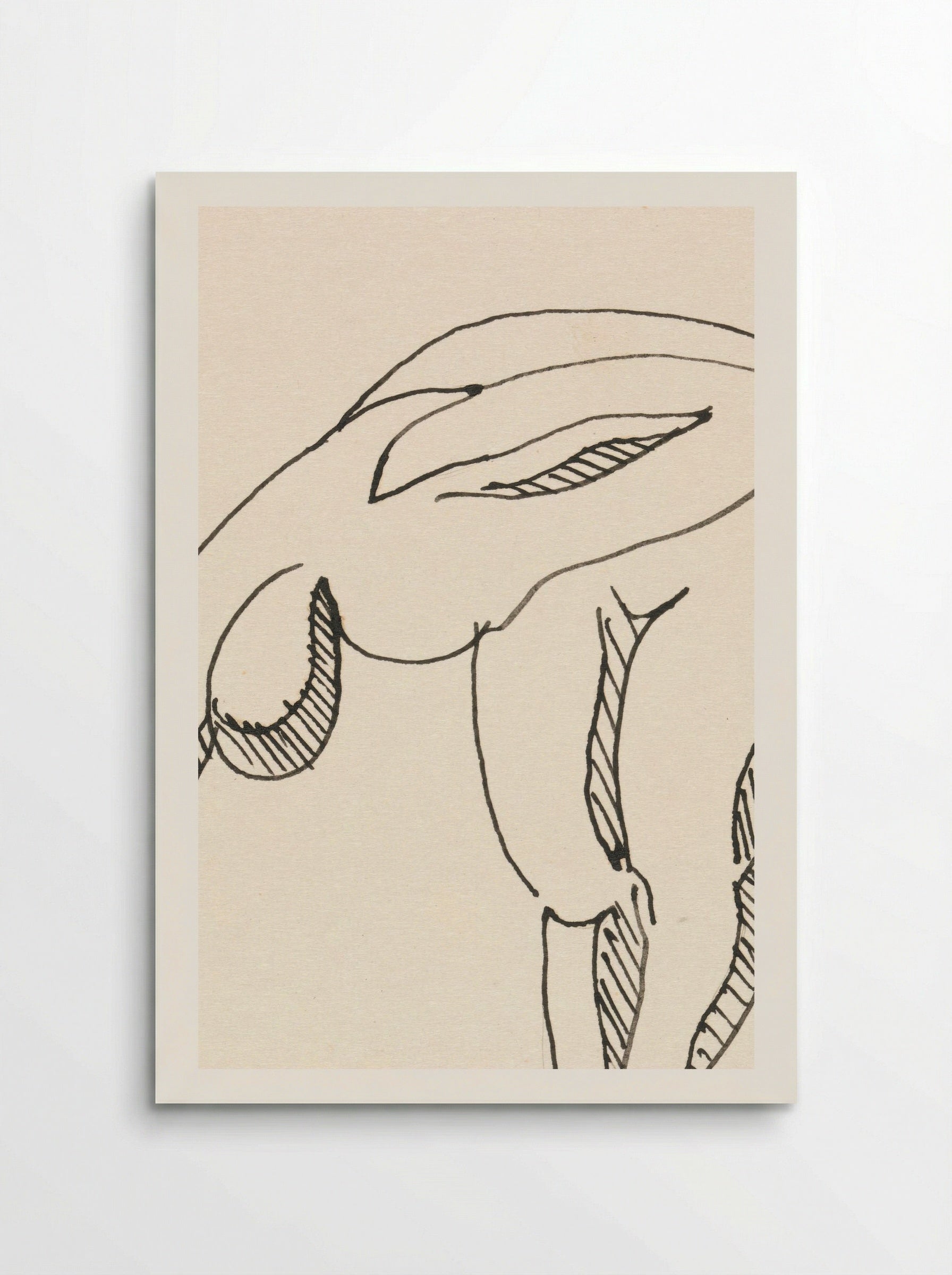 Study of a Bowing Figure - Egon Schiele - Poster