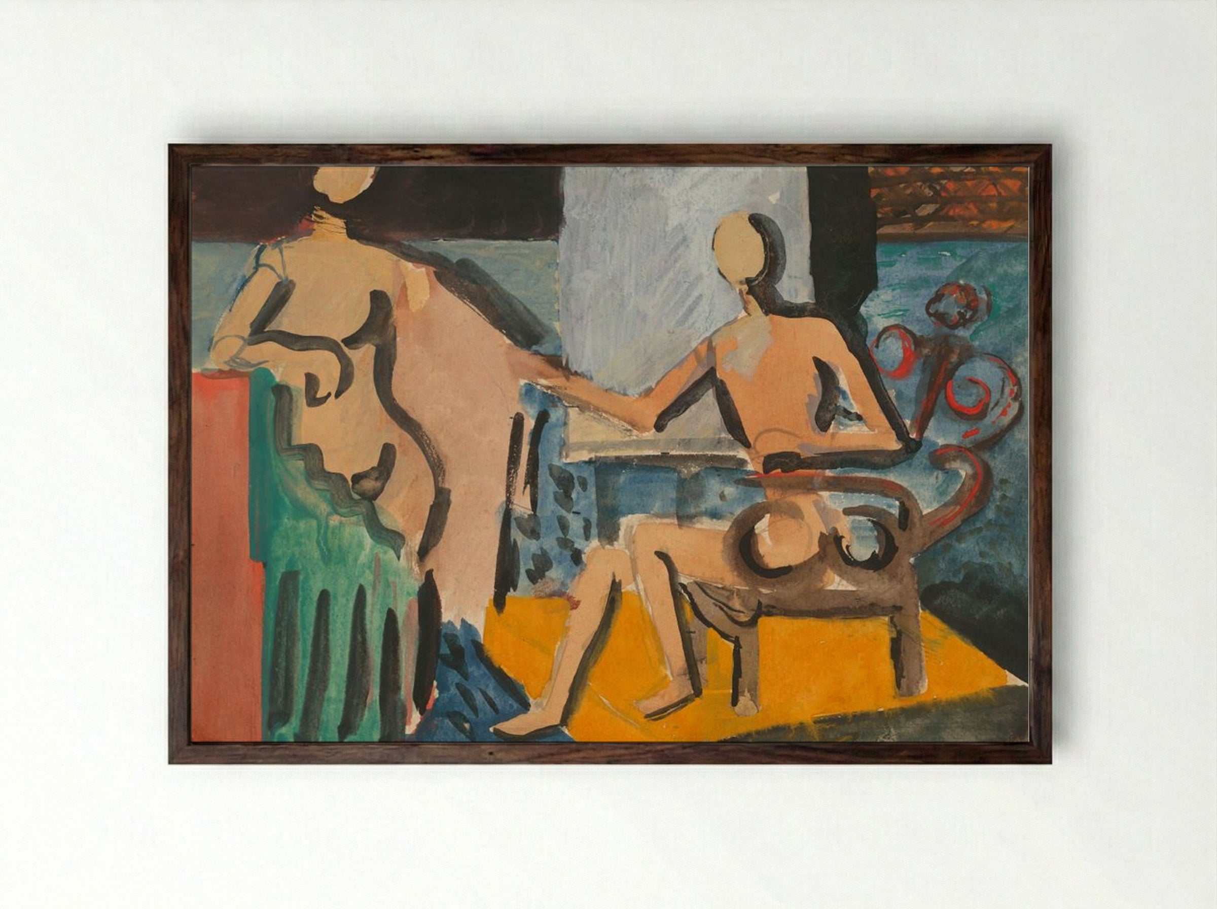 Atelier - Cyprián Majerník - Framed Print Dark Wood