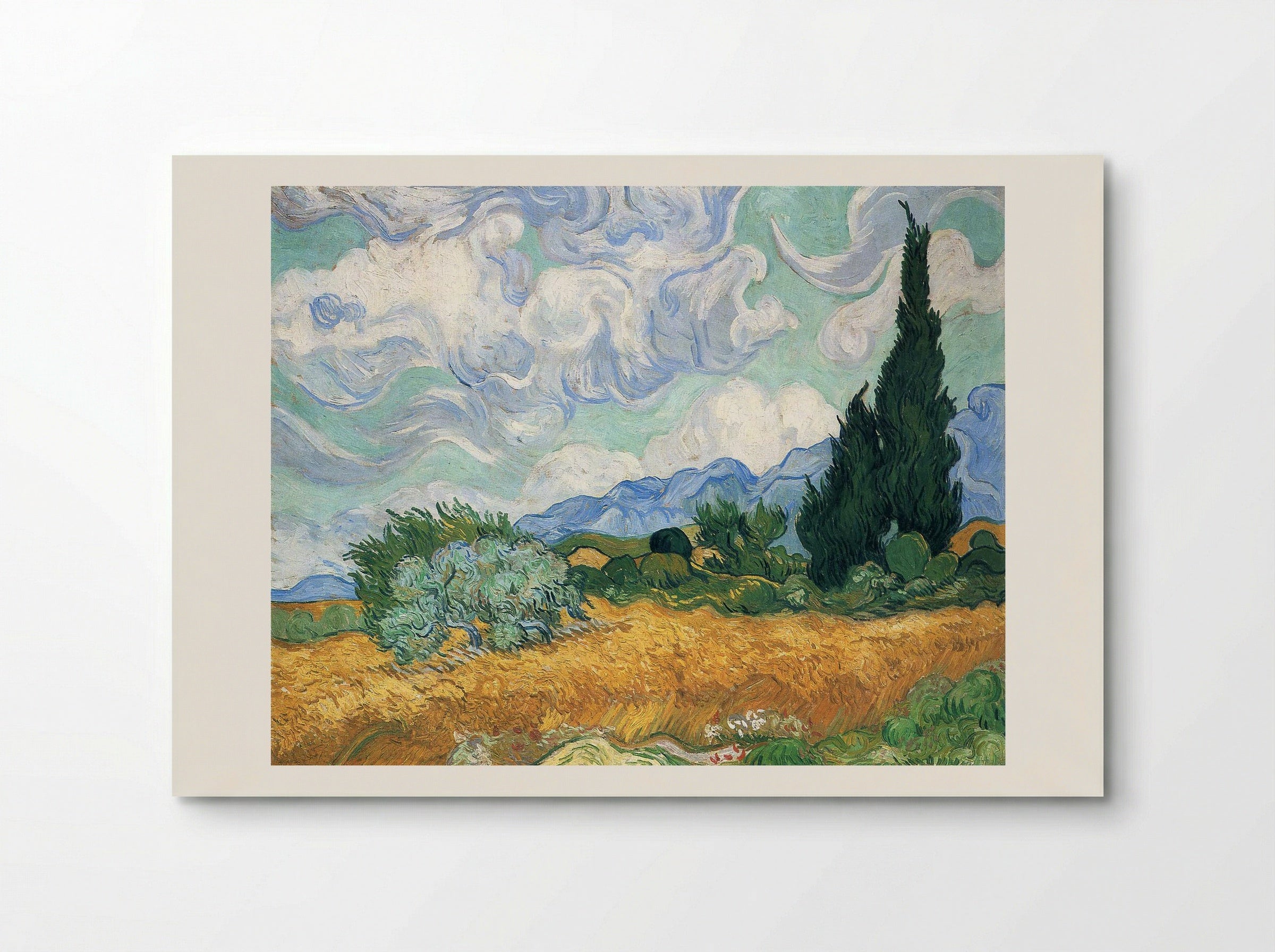 Wheatfield with Cypresses - Vincent van Gogh - Poster