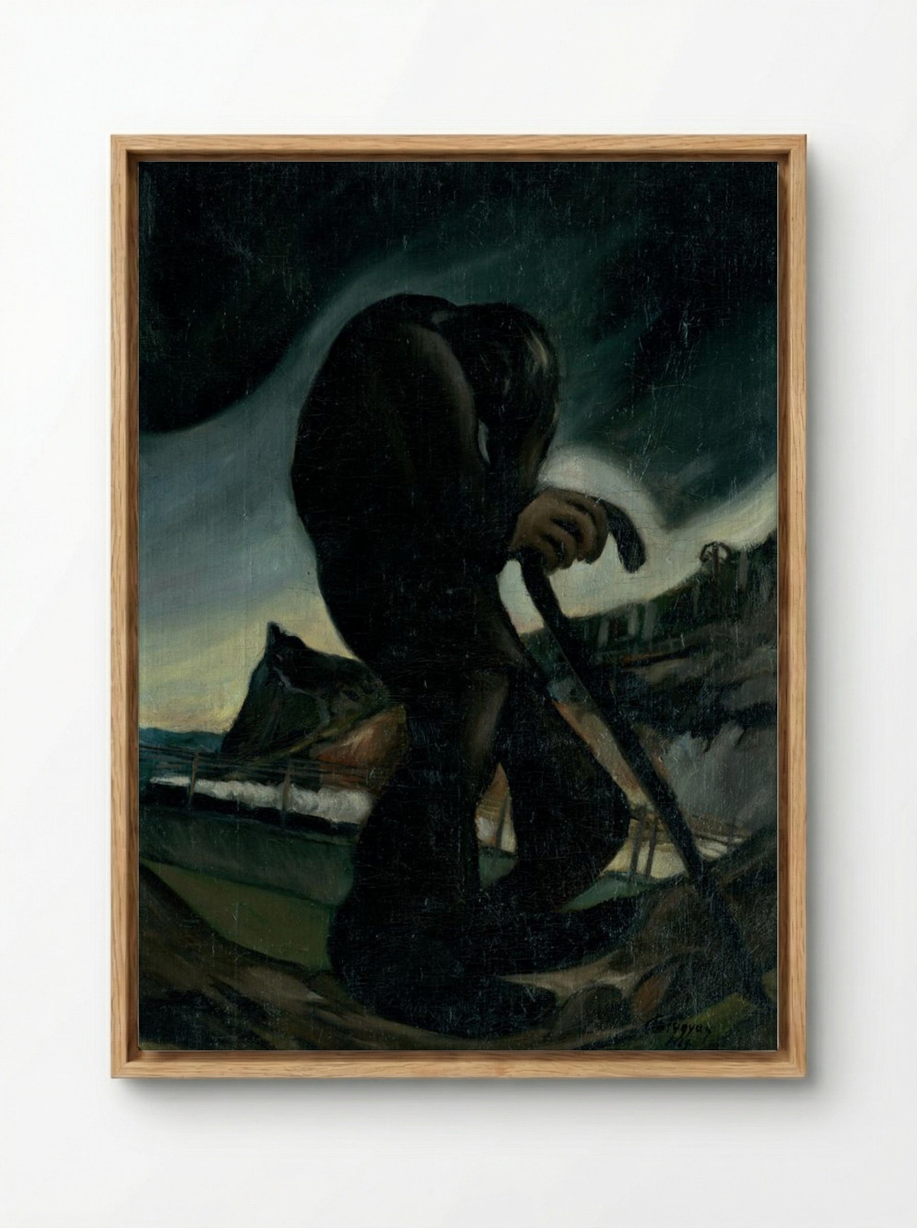 The Wandering Jew - Zolo Palugyay - Framed Canvas Wood