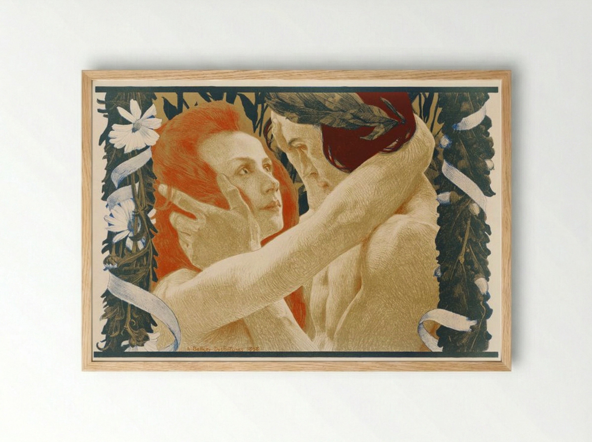 Enigma - Henri-Jules-Ferdinand Bellery-Desfontaines - Framed Print Wood
