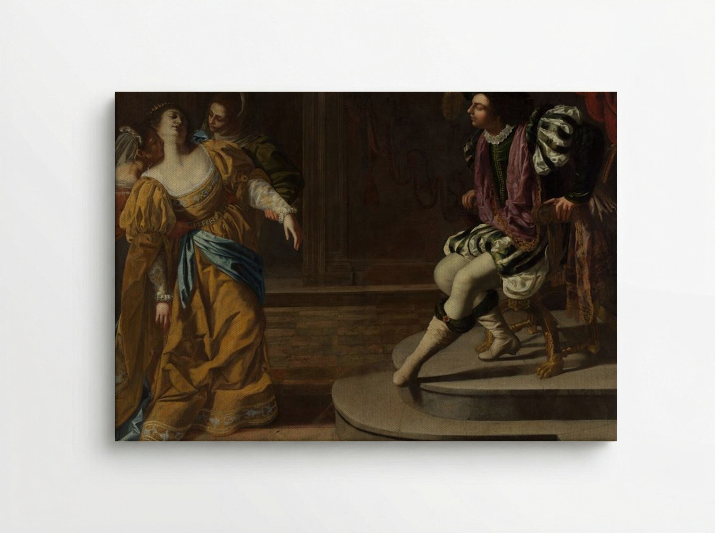 Esther before Ahasuerus - Artemisia Gentileschi - Canvas