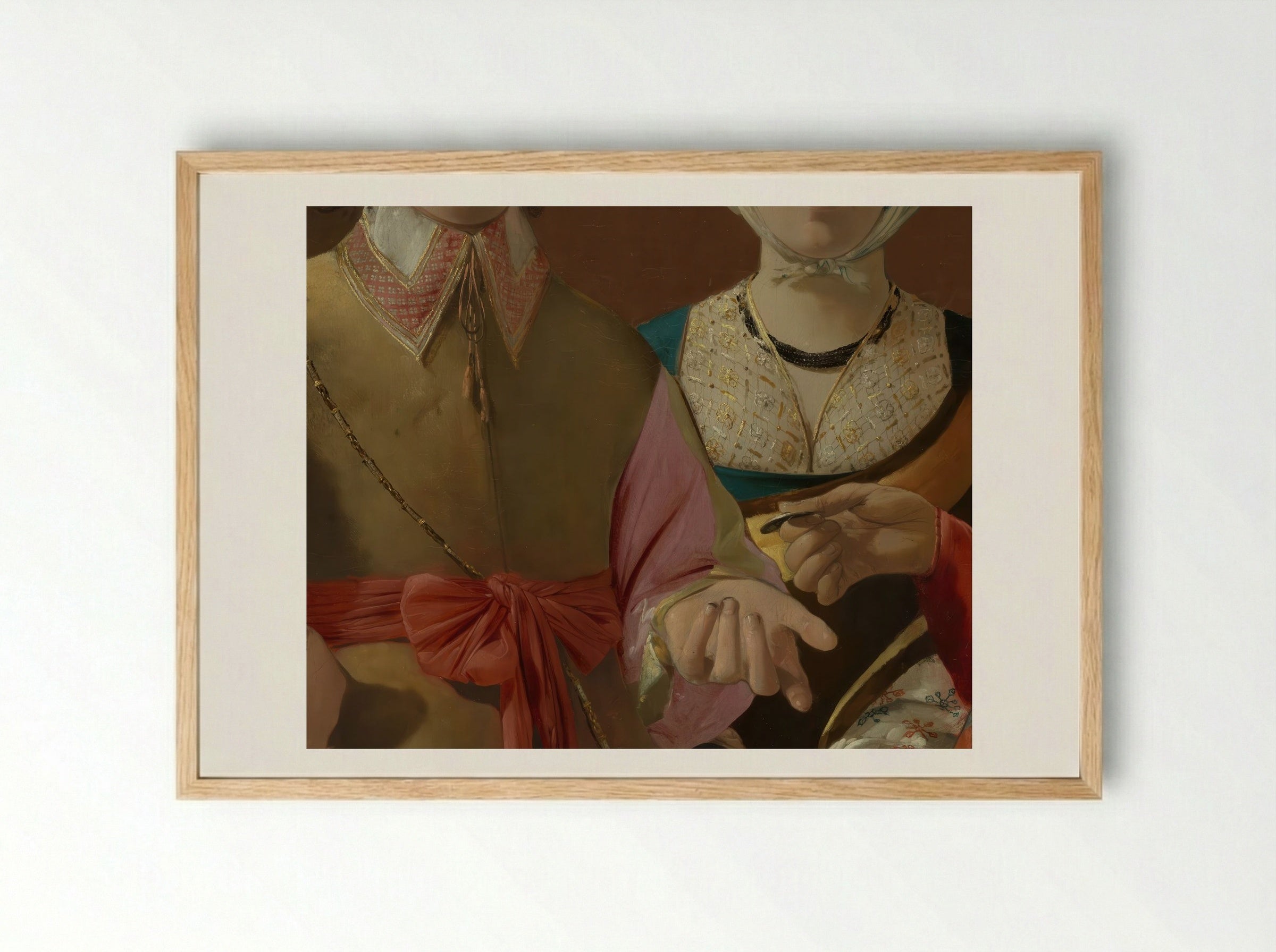 The Fortune Teller - Georges de La Tour - Framed Print Wood