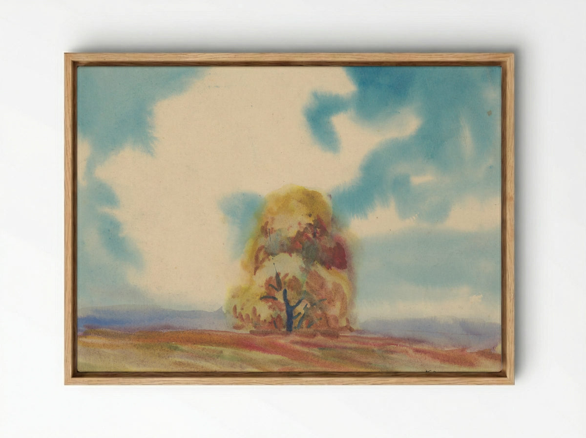 Autumn Tree - Zolo Palugyay - Framed Canvas Wood