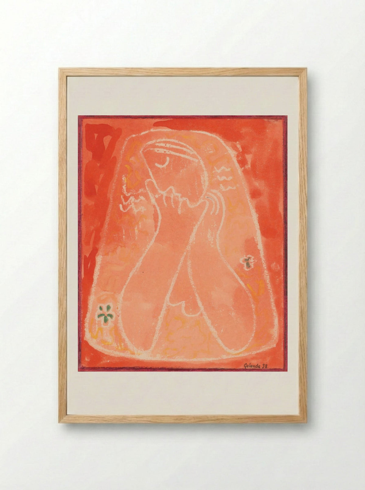 Thoughtful - Mikuláš Galanda - Framed Print Wood