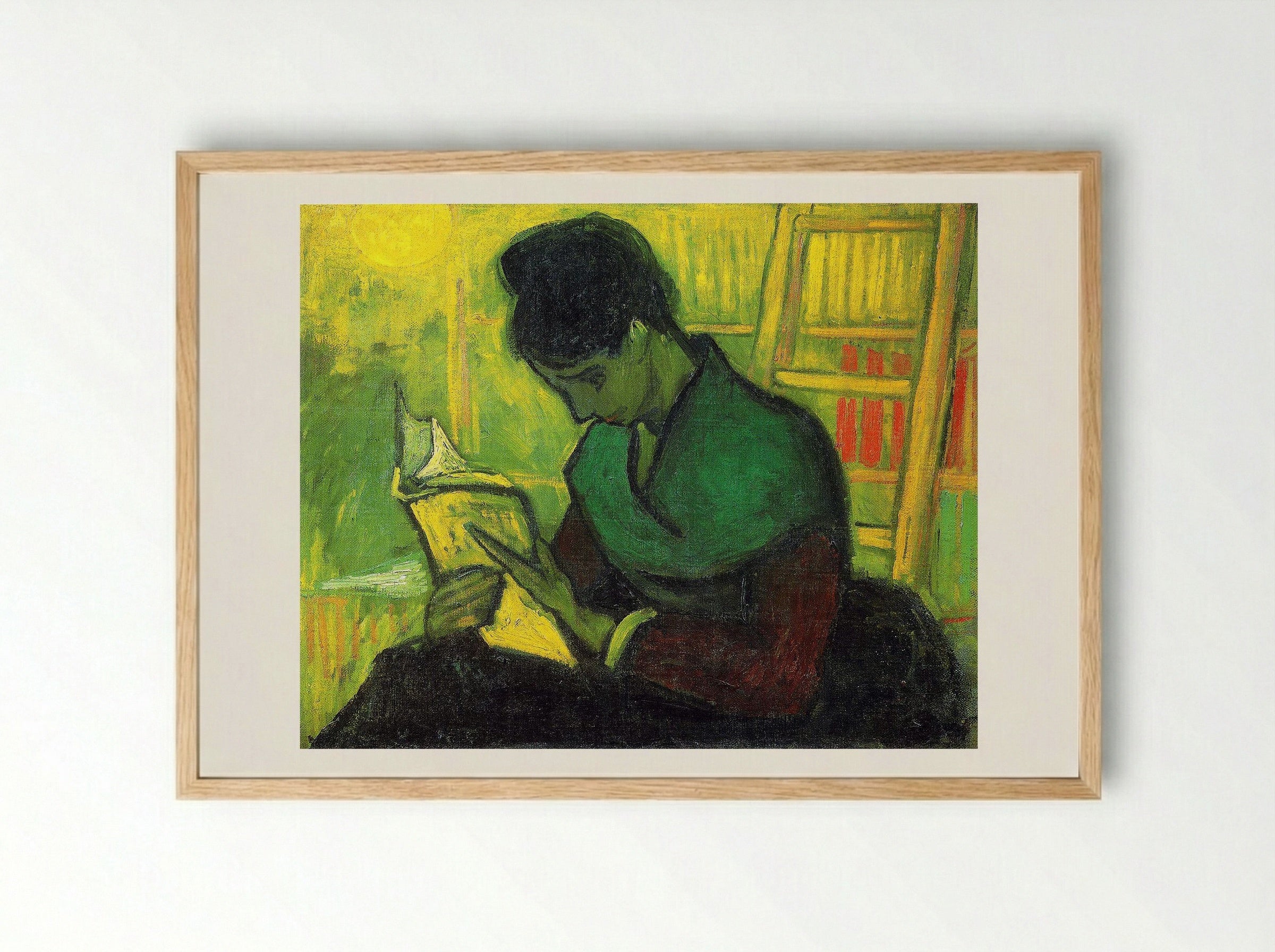 The Novel Reader - Vincent van Gogh - Framed Print Wood