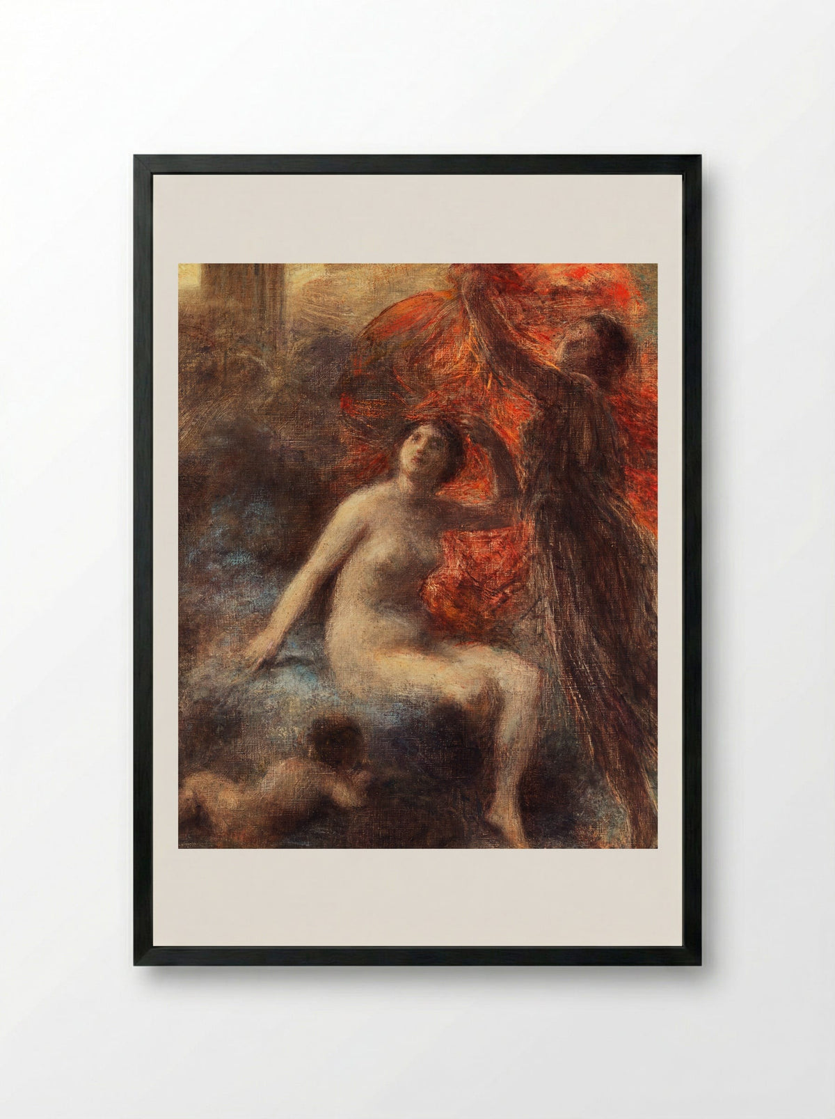 The Palace of Aurora - Henri Fantin-Latour - Framed Print Black
