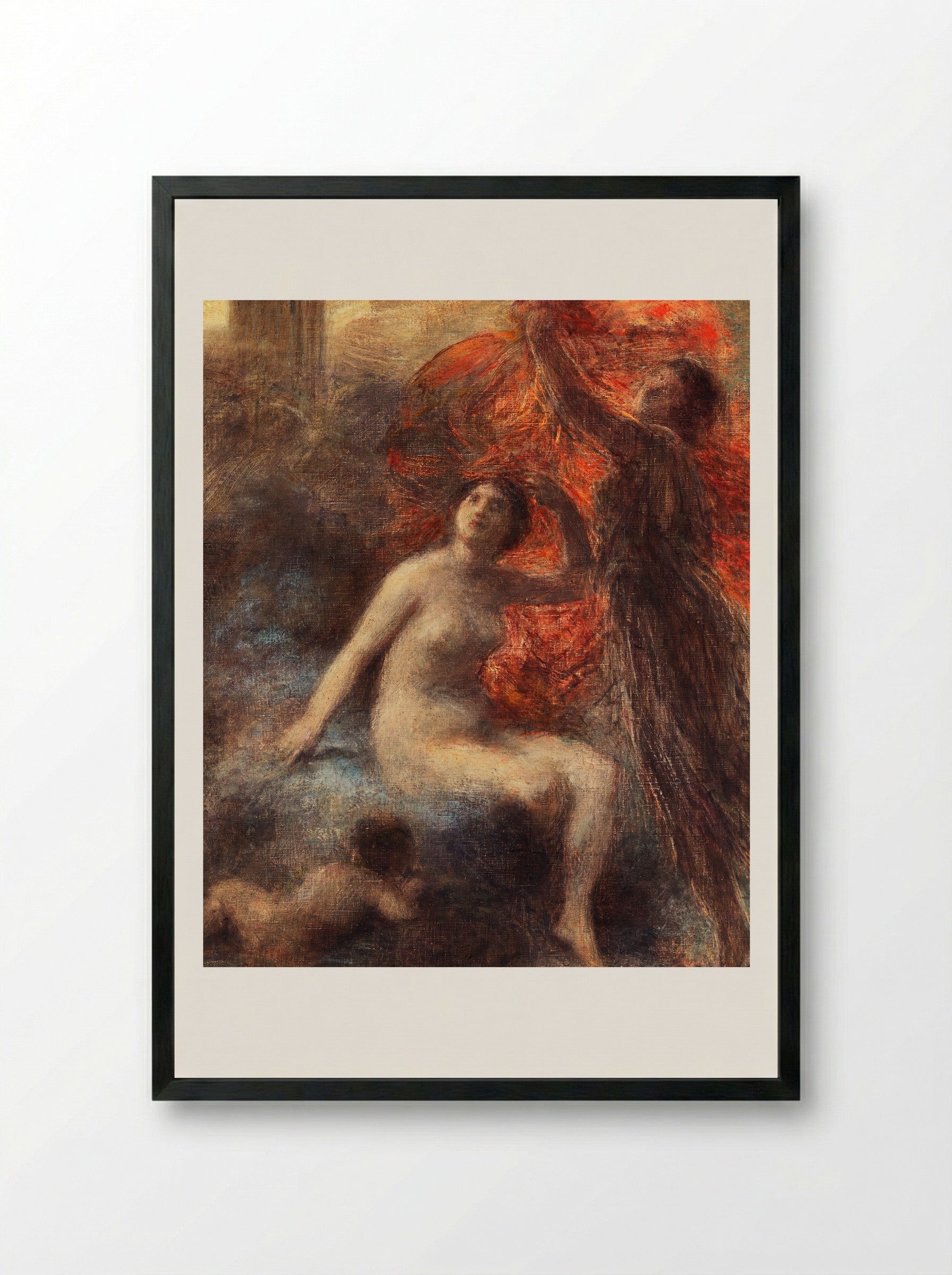 The Palace of Aurora - Henri Fantin-Latour - Framed Print Black
