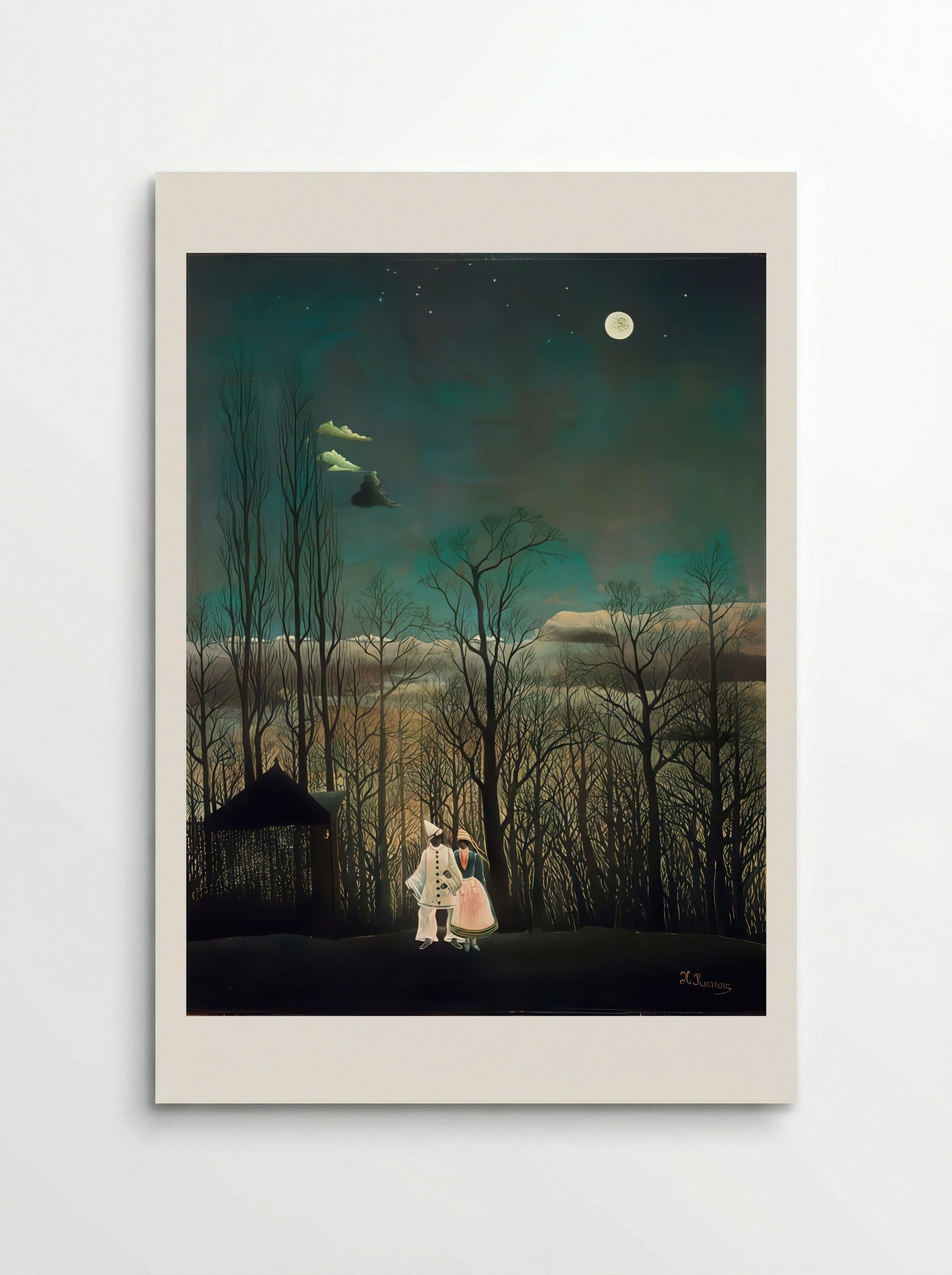 Carnival Evening by Henri Rousseau – Surreal Forest Landscape Art Print - Poster
