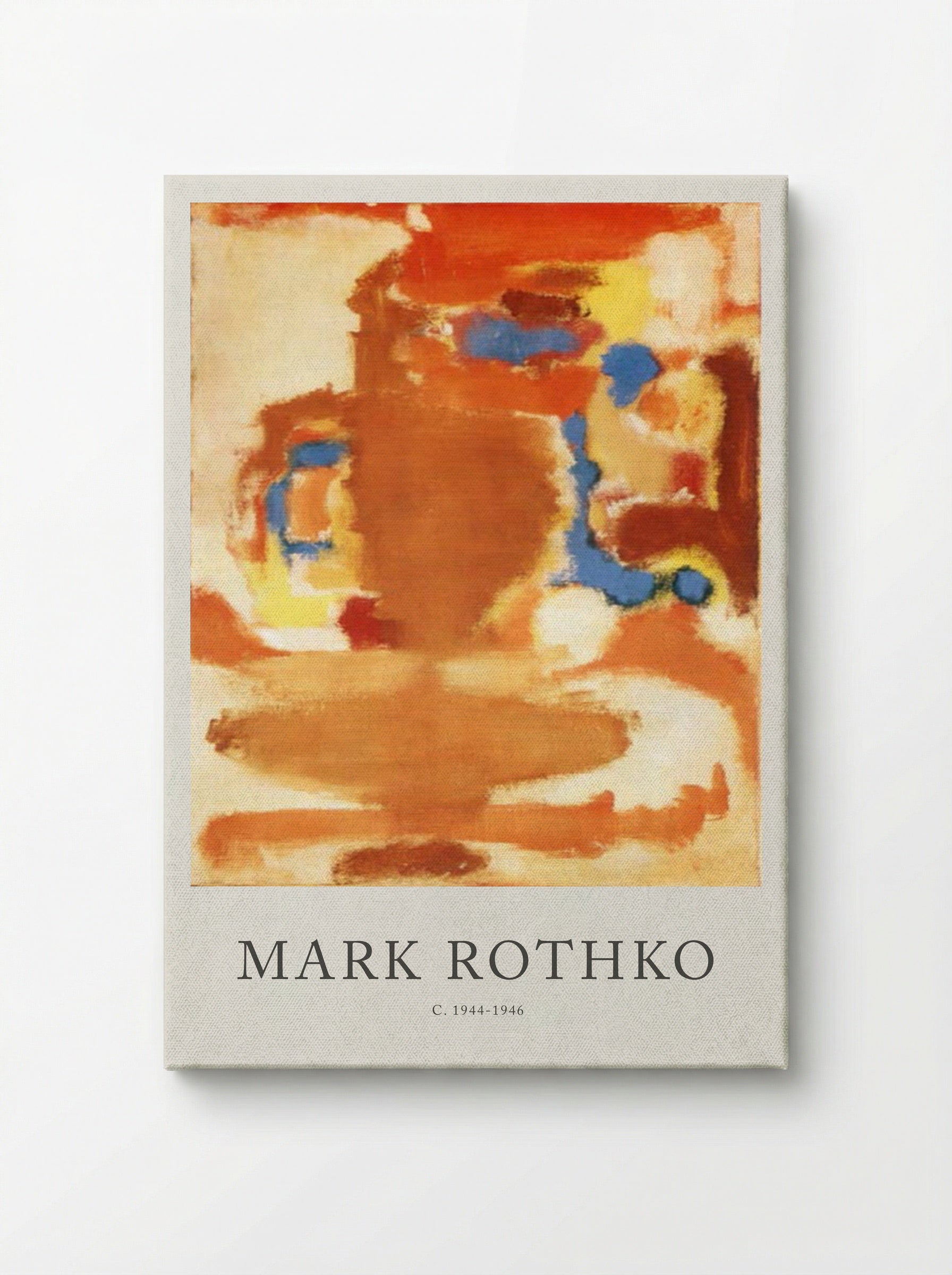 Untitled (Composition with Brown, Orange, and Blue) - Mark Rothko - Canvas