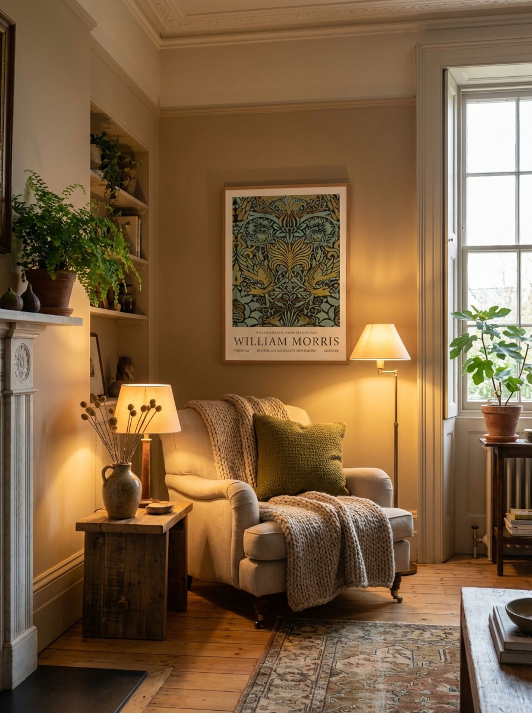 Peacock and Dragon Woven Wool Furnishing Fabric - William Morris