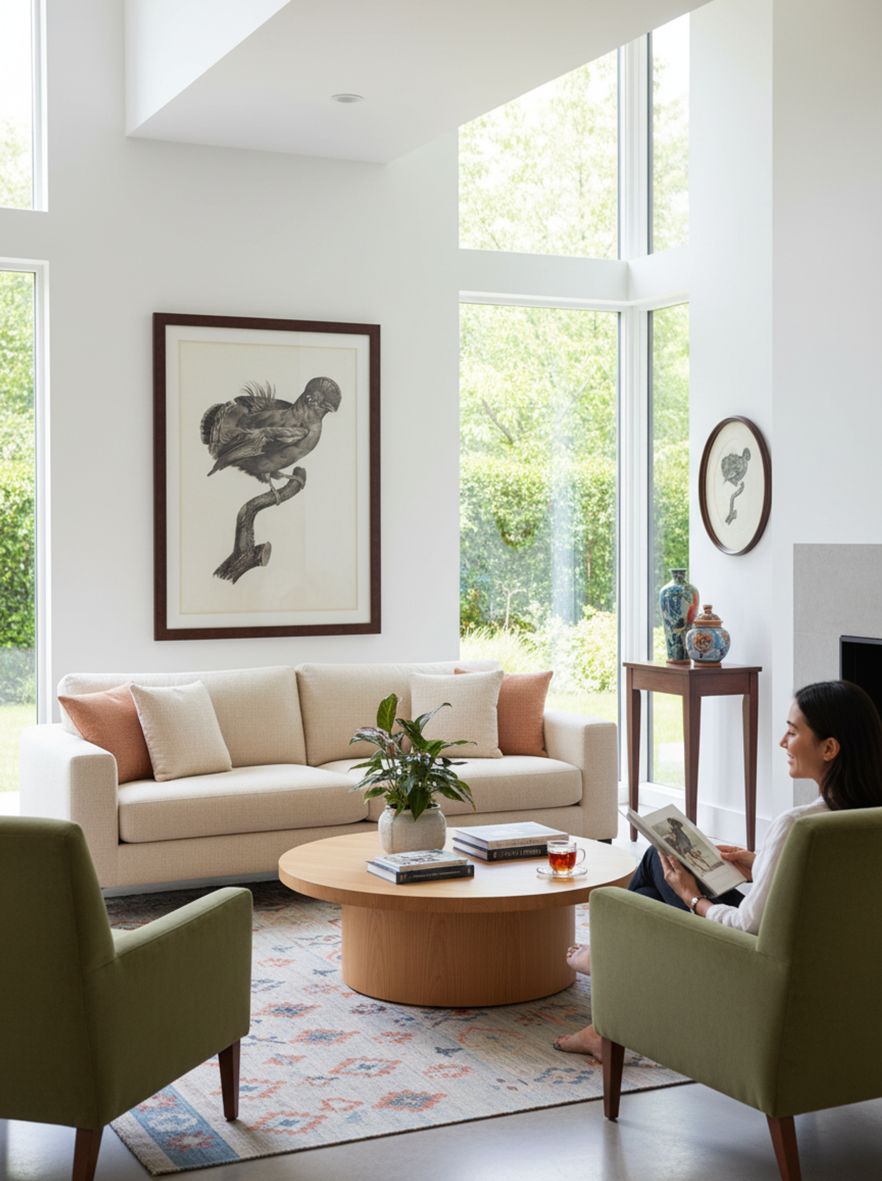 Guianan Cock-of-the-Rock, Male - Jacques Barraband - Lifestyle