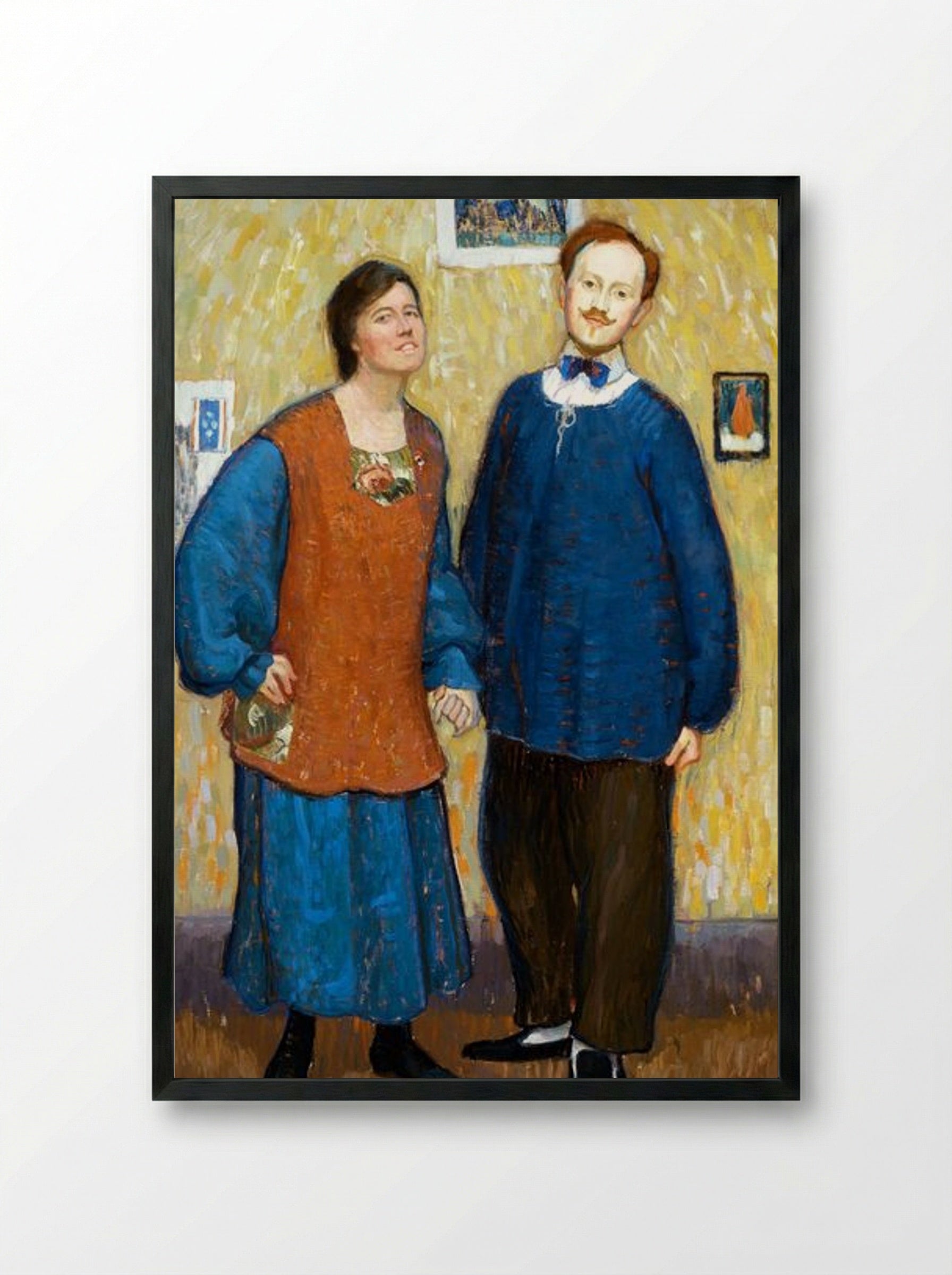 We Don't Know Where We're Going, But We're On The Way - Edouard Antonin Vysekal - Framed Print Black