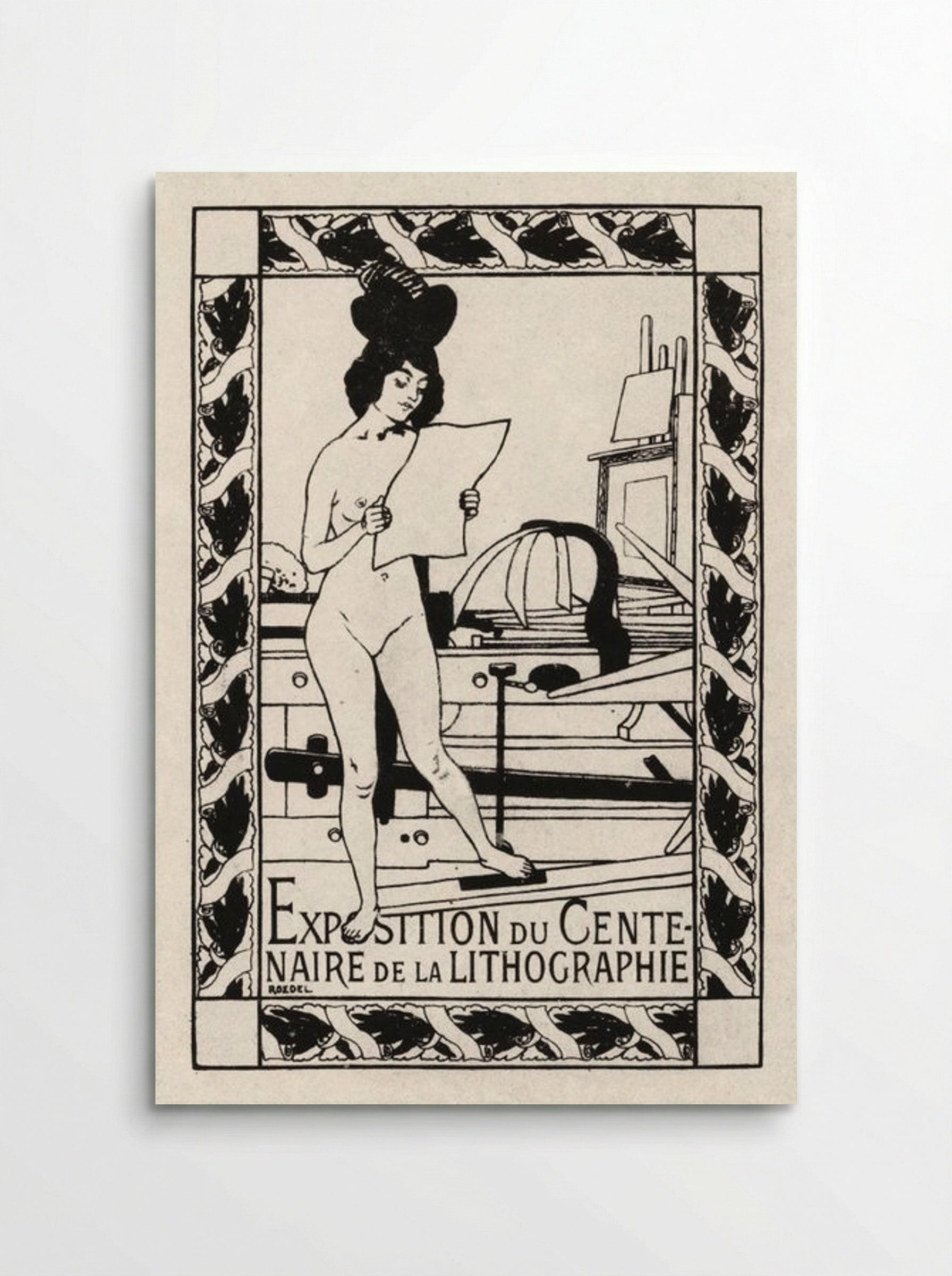 Exposition du Centenaire de la Lithographie - Auguste Roedel - Poster