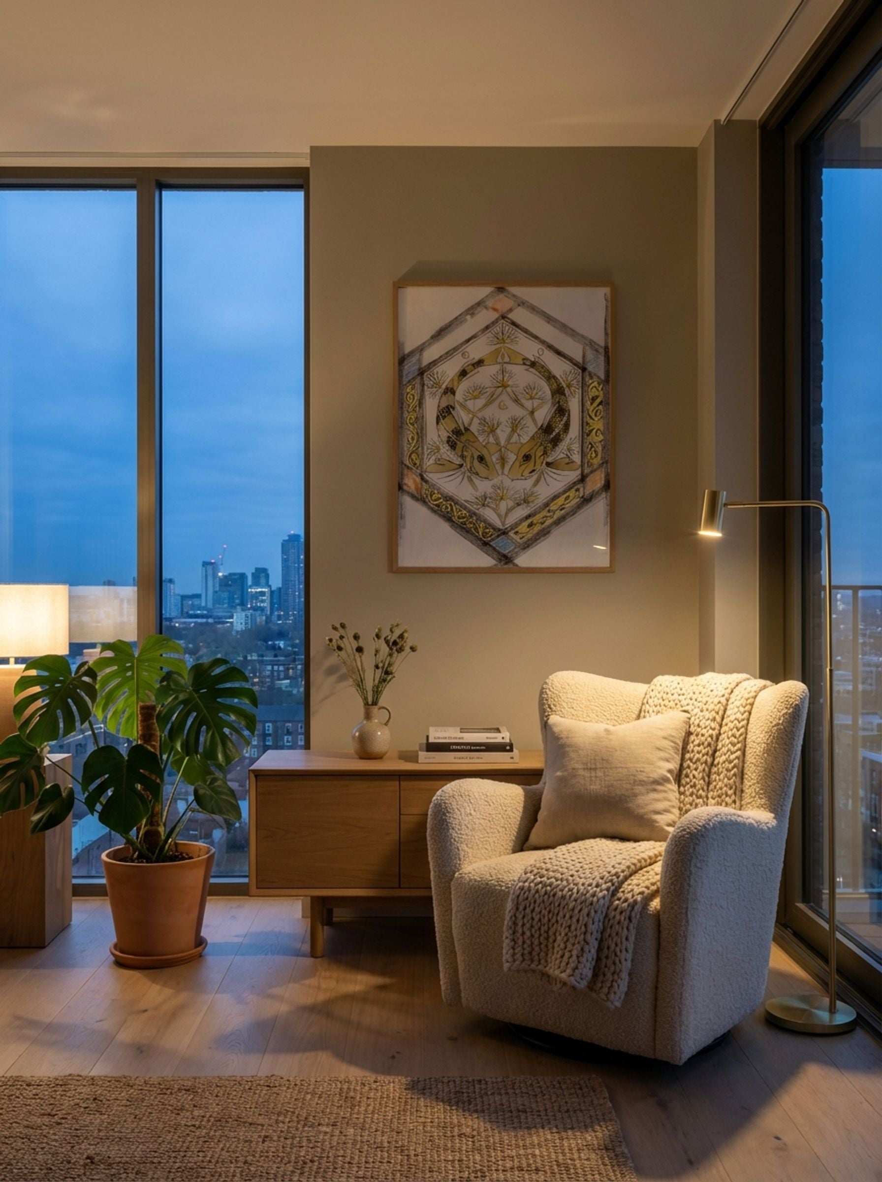 Decorative Design with Two Fish in a Hexagon - Gerrit Willem Dijsselhof - Lifestyle