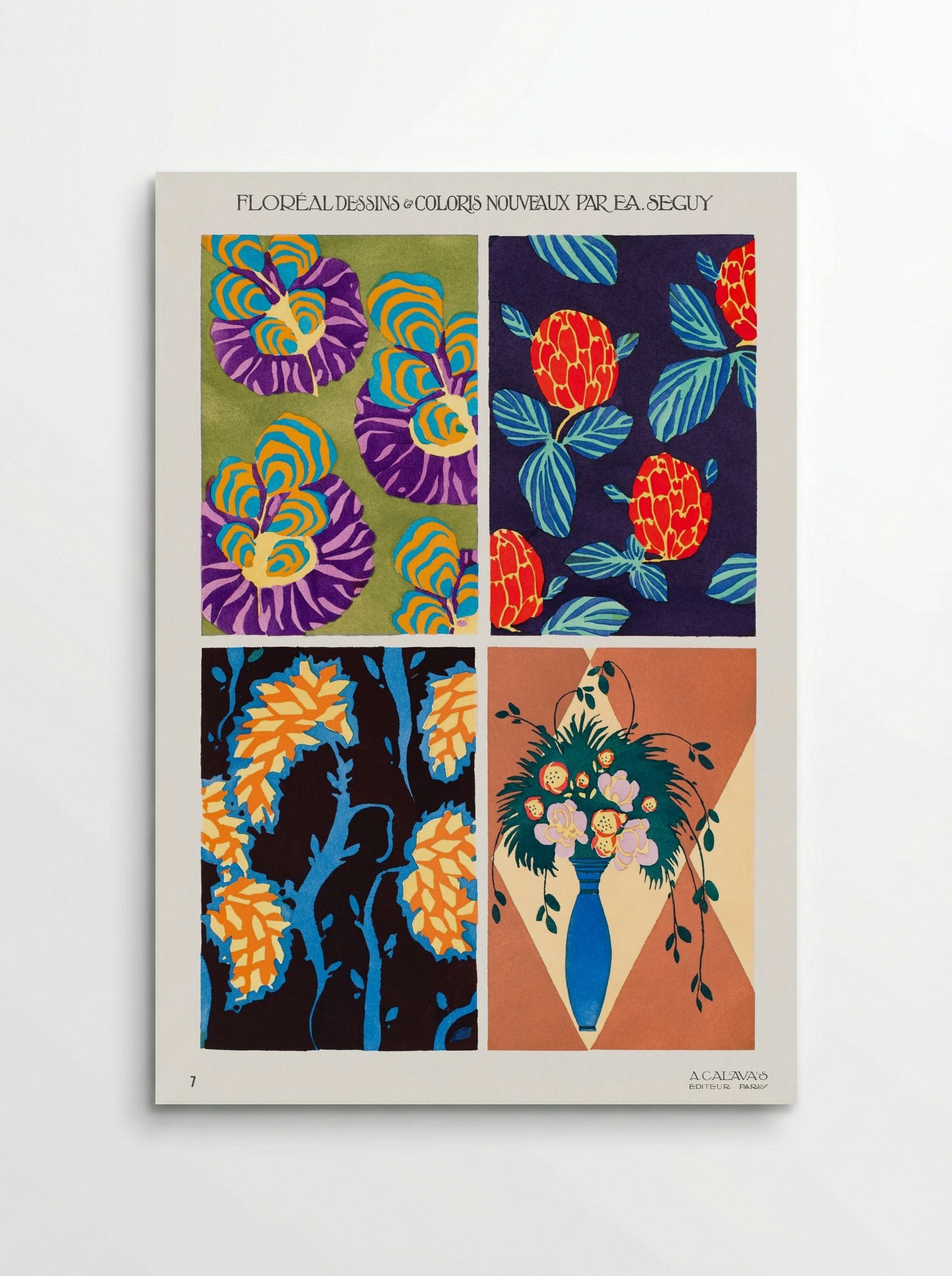 Floréal Dessins & Coloris Nouveaux - Émile-Allain Séguy - Poster