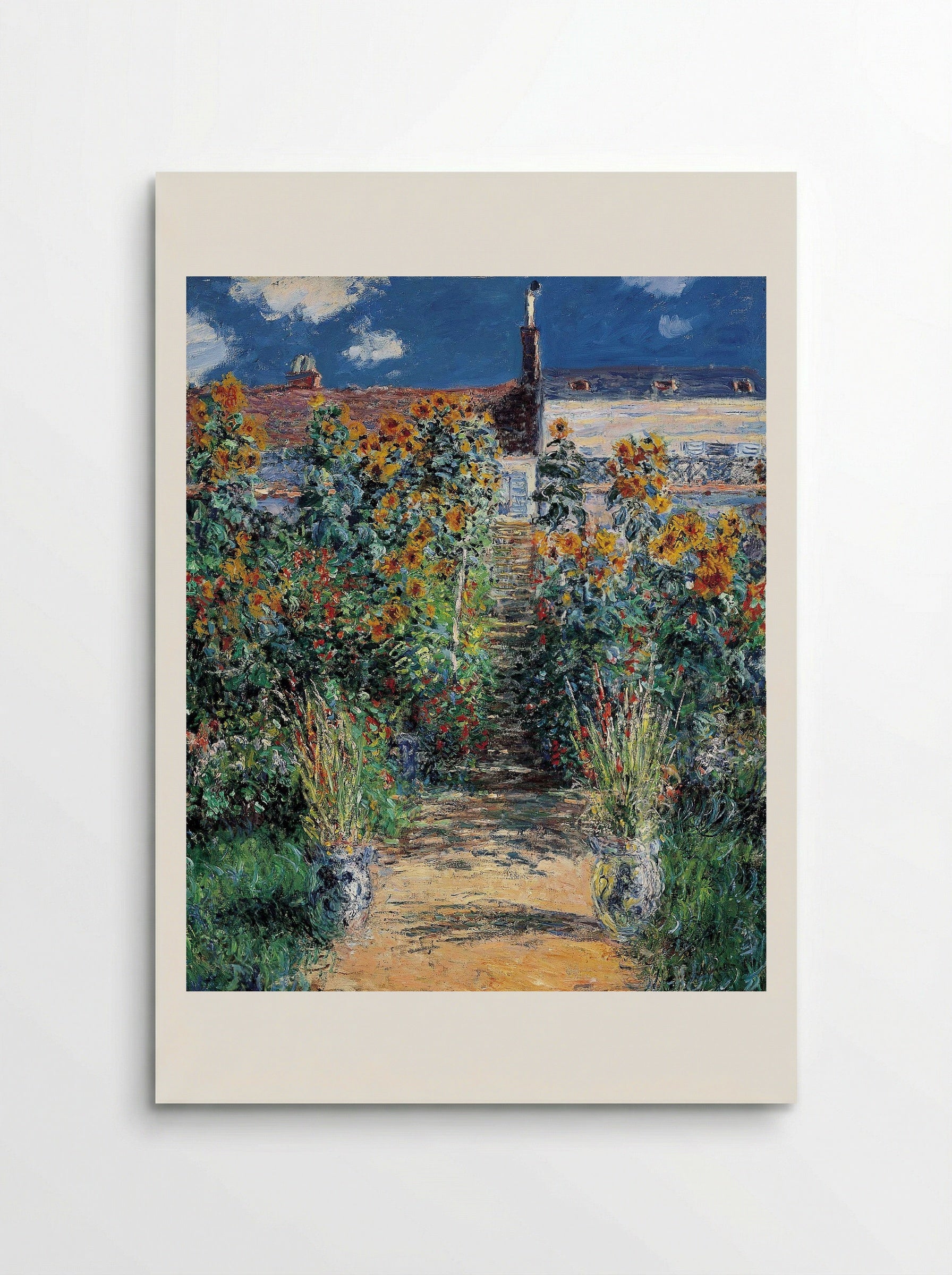 The Garden at Vétheuil - Claude Monet - Poster