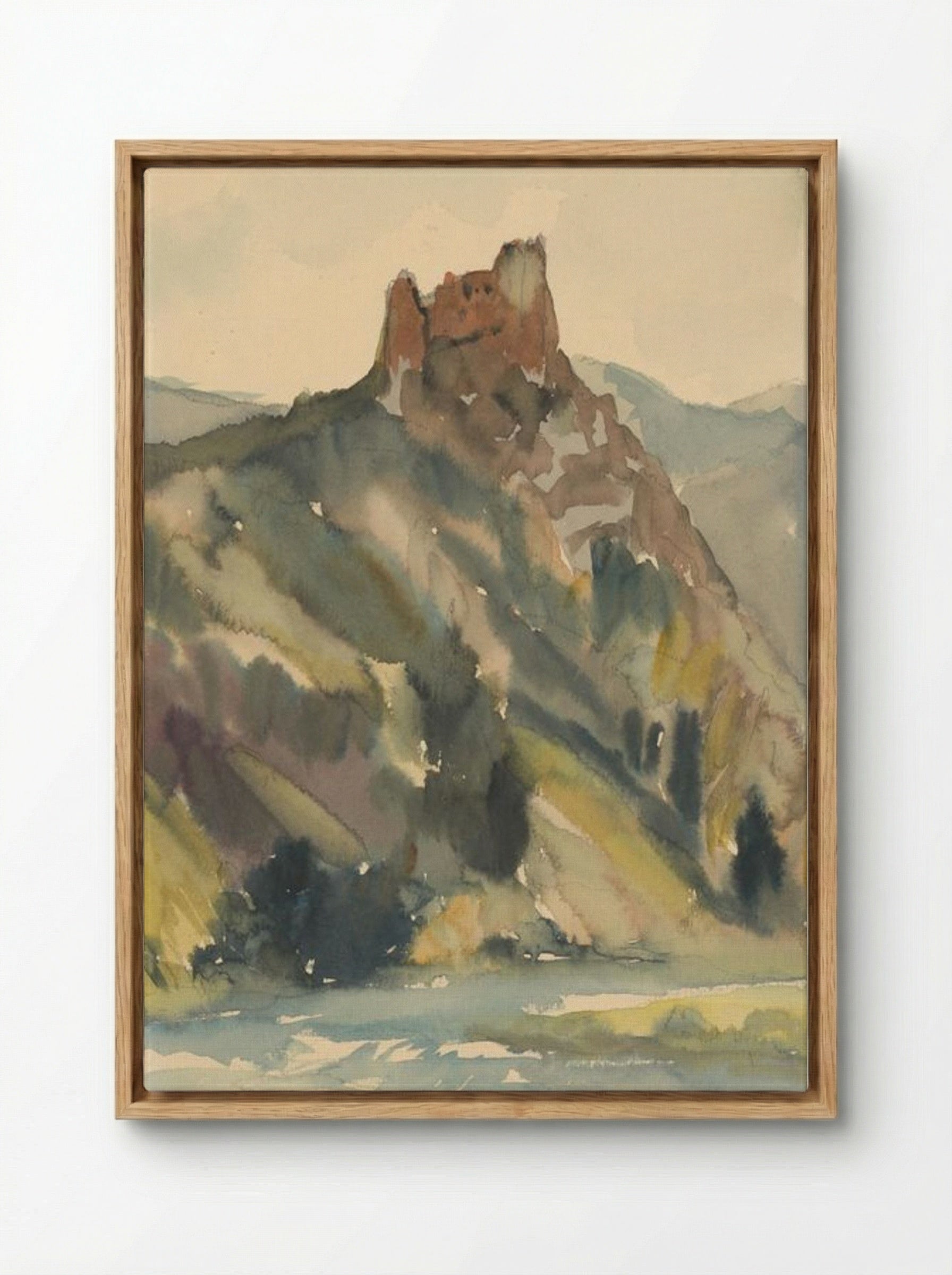 Old Castle - Zolo Palugyay - Framed Canvas Wood