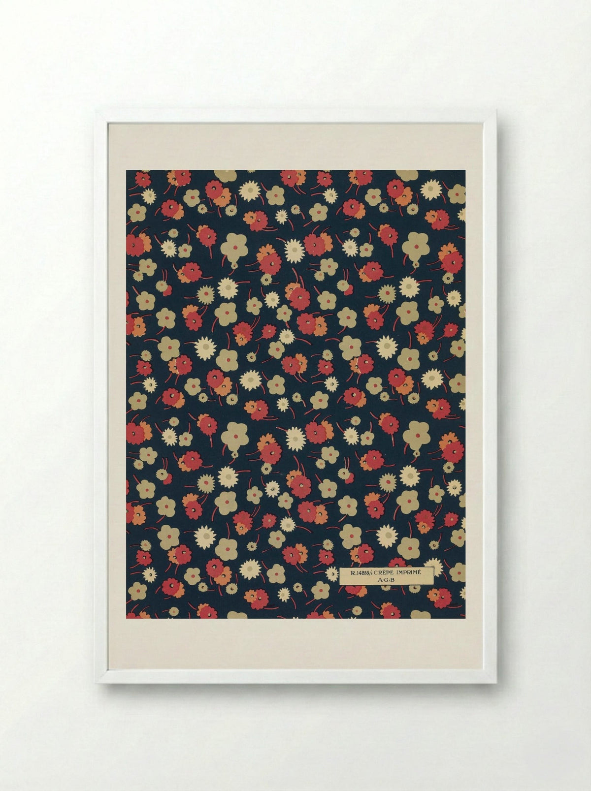 Feuillets de l'Élégance Féminine - Charles Goy - Framed Print White