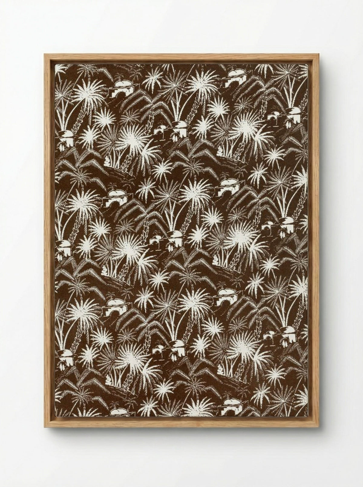 White Palm Trees - Charles Goy - Framed Canvas Wood