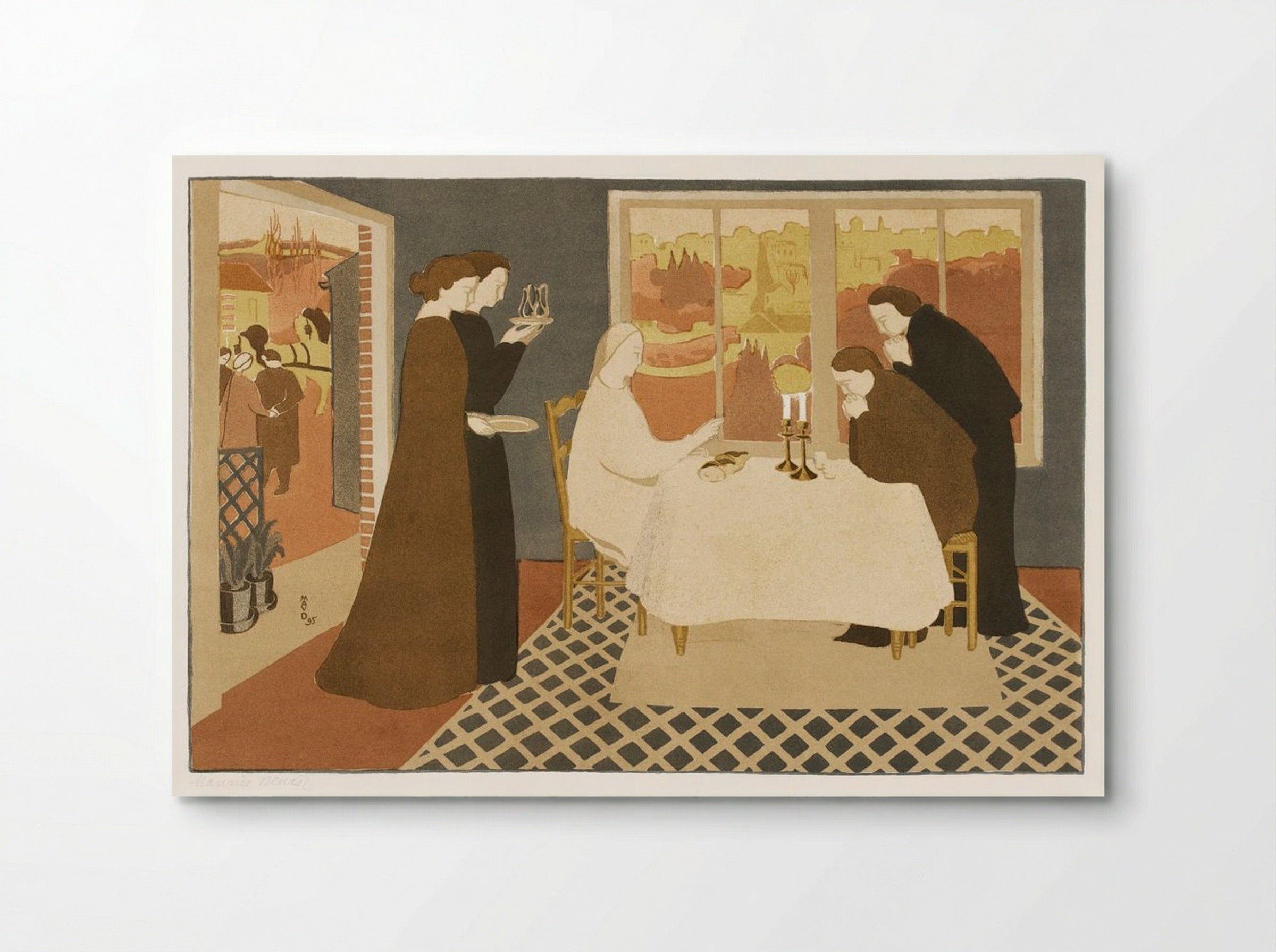 The Pilgrims of Emmaus - Maurice Denis - Poster