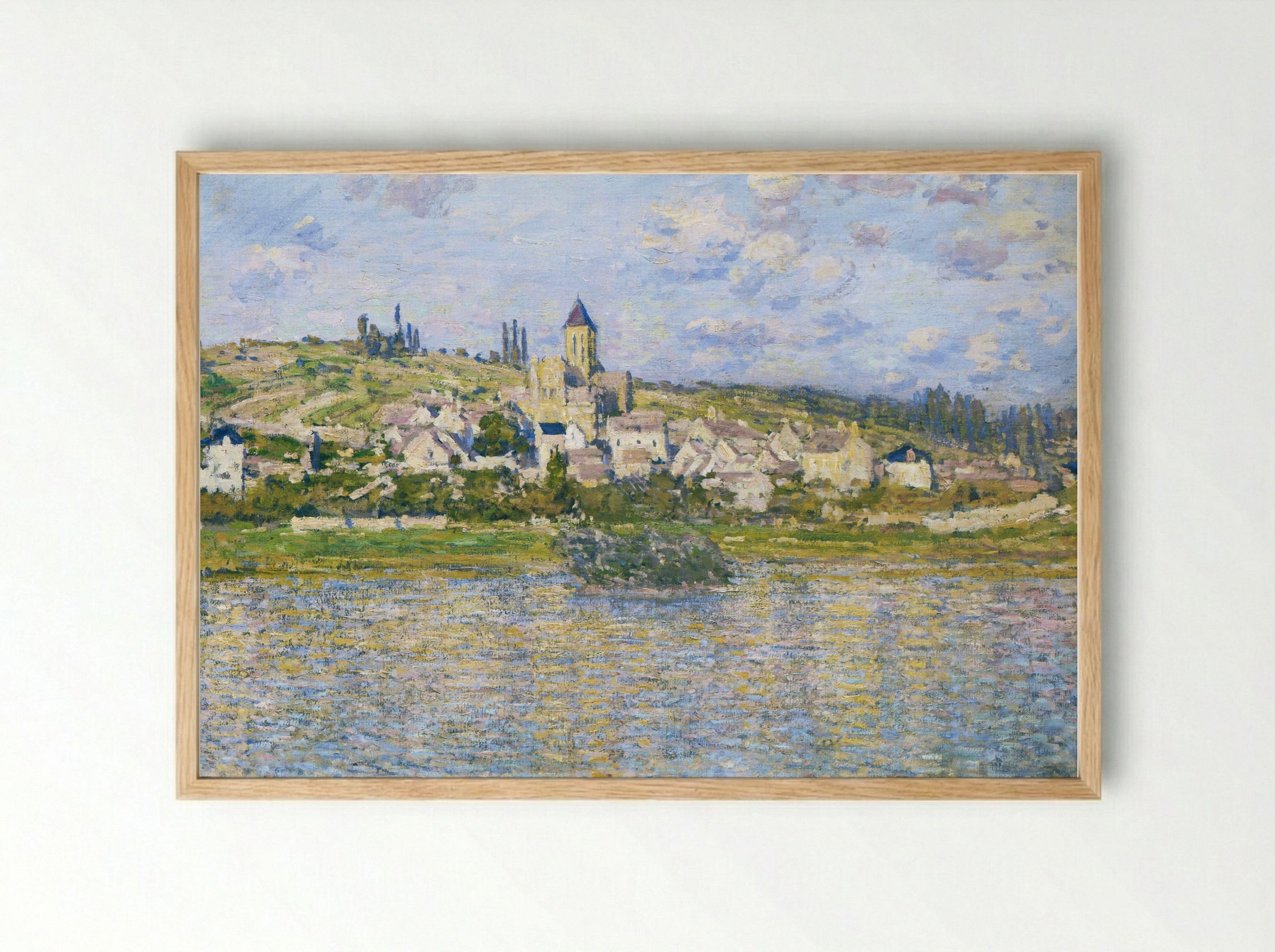 Vetheuil - Claude Monet - Framed Print Wood